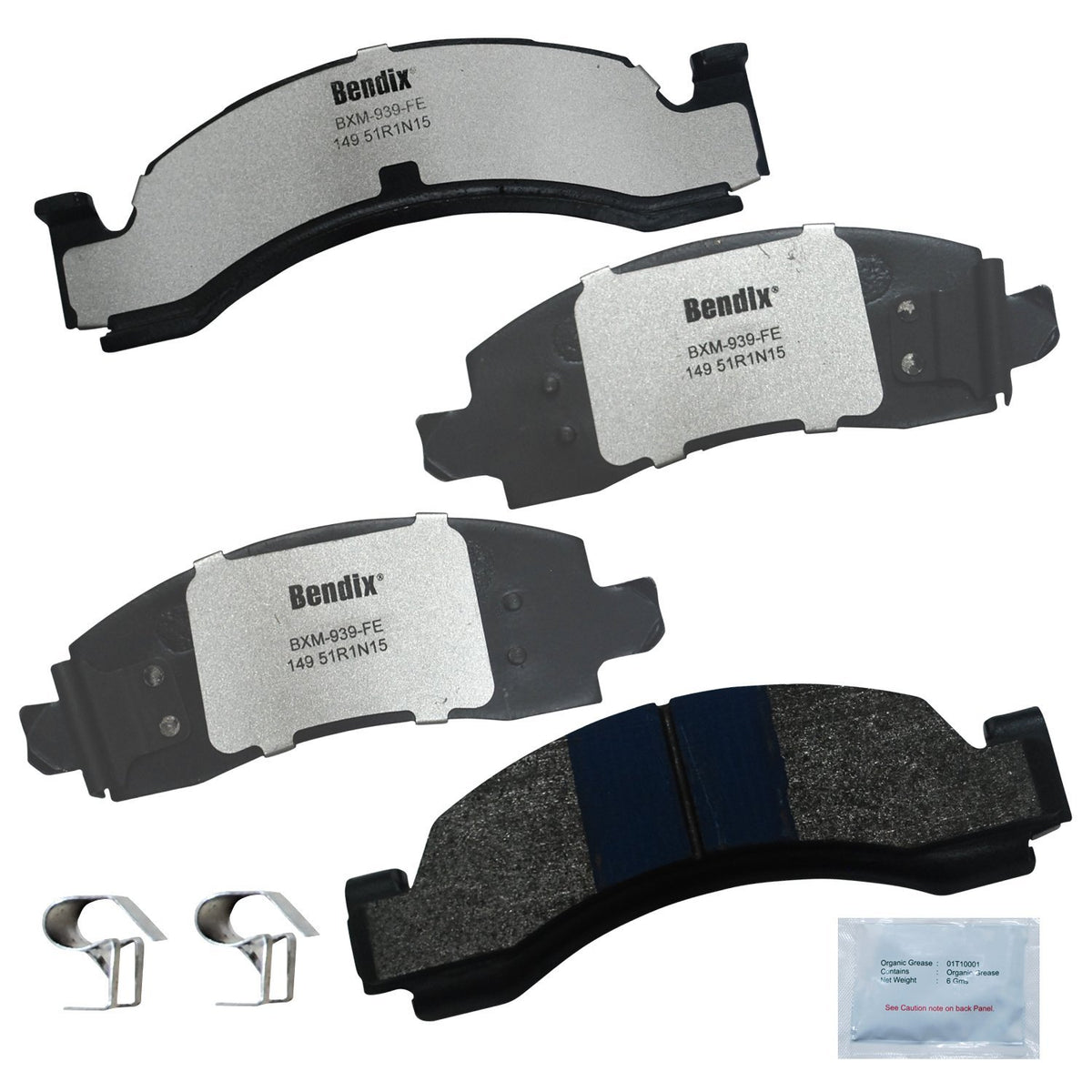 Bendix Fleet Metlok Mkd149Fm Semi-Metallic Brake Pads For Select Models Blue Bird Tc1000,C30,Pickup,C35,C3500Hd,G30,Van,K30,P30,