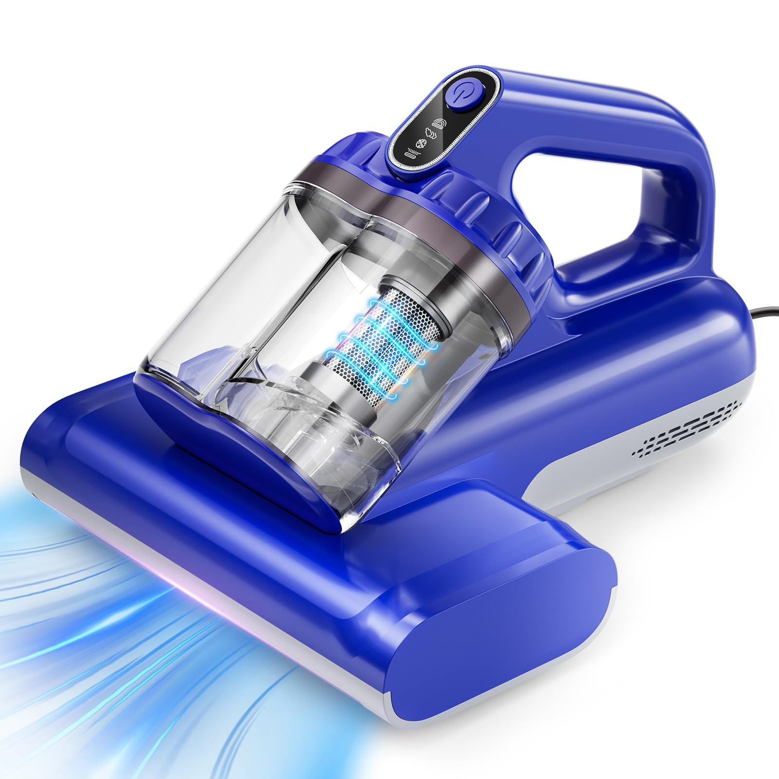 Byhume Mattress Vacuum Cleaner, 17Kpa 650W Bed Vacuum Cleaner, 273Nm Uv-C Light & Ultrasonic 145F Heating, 80000 Rpm/Min Brushro
