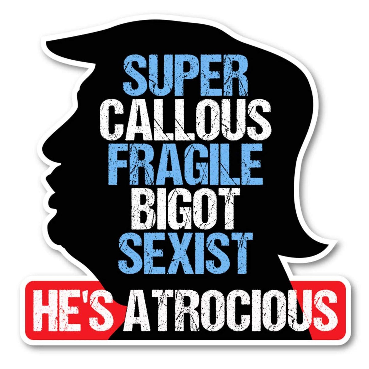 Crafted-Brand Kamala Harris 2024 Super Callous Fragile Sticker | A Clever Anti Trump 2024 Vinyl Decal For Your Laptop, Car Bumpe