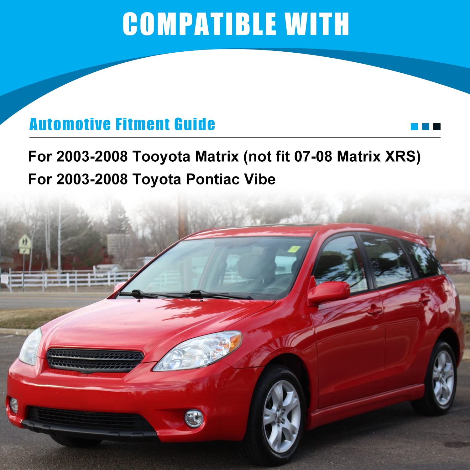 Cpw Fog Lights Compatible With [2003 2004 2005 2006 2007 2008 Toyota Matrix/Pontiac Vibe] Driving Fog Lights + Switch + Wiring K