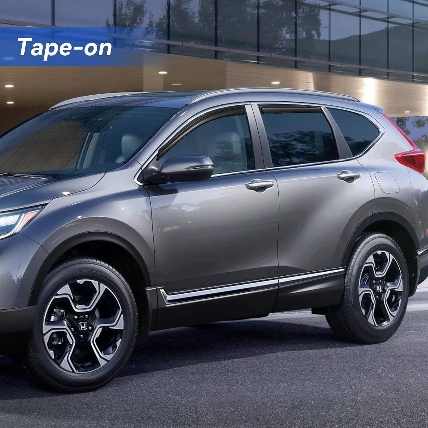 Window Visors Rain Guards for 2000 2001 2002 2003 2004 2005 Ford Excursion, Out-Channel Window Vent Wind Deflectors Visors Shade