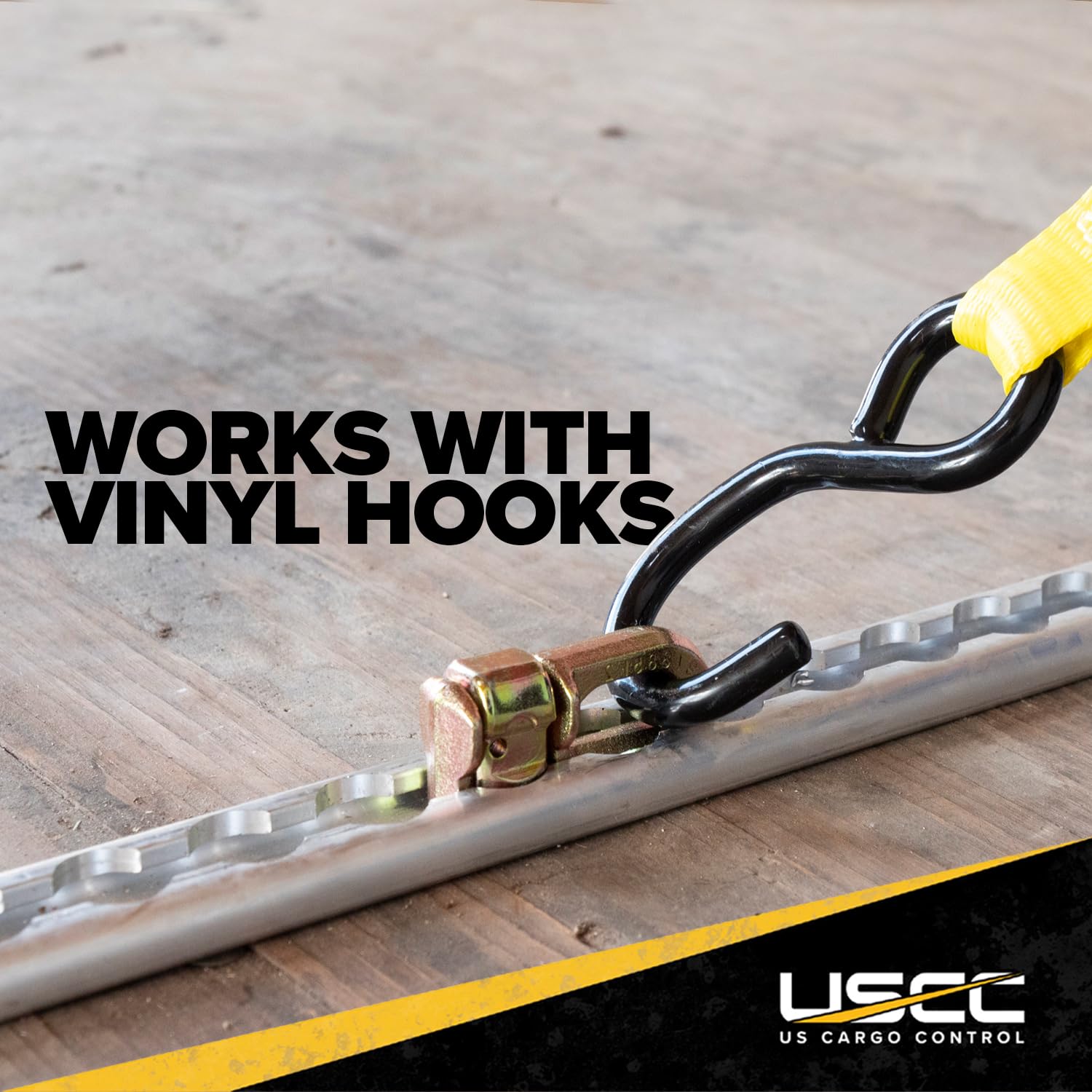 US Cargo Control L Track Double Stud Fitting (10 Pack) 5,000 Pounds Break Strength, Use with L Track Rails in Truck Bed or Trailer to tie Down ATV, Motorcycle, Automatic Locking with Spring Release