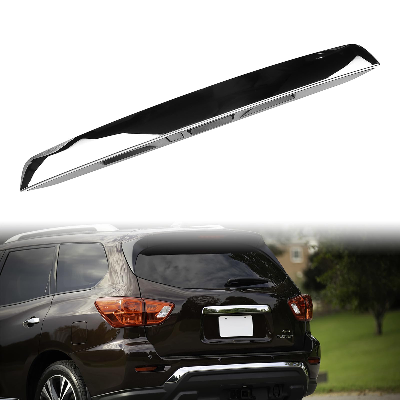 Rear Tailgate Chrome Handle fits for Nissan Pathfinder 2013 2014 2015 2016 2017 2018 2019 Replace 90810-9PG0A 90810-3KA0A Garnis