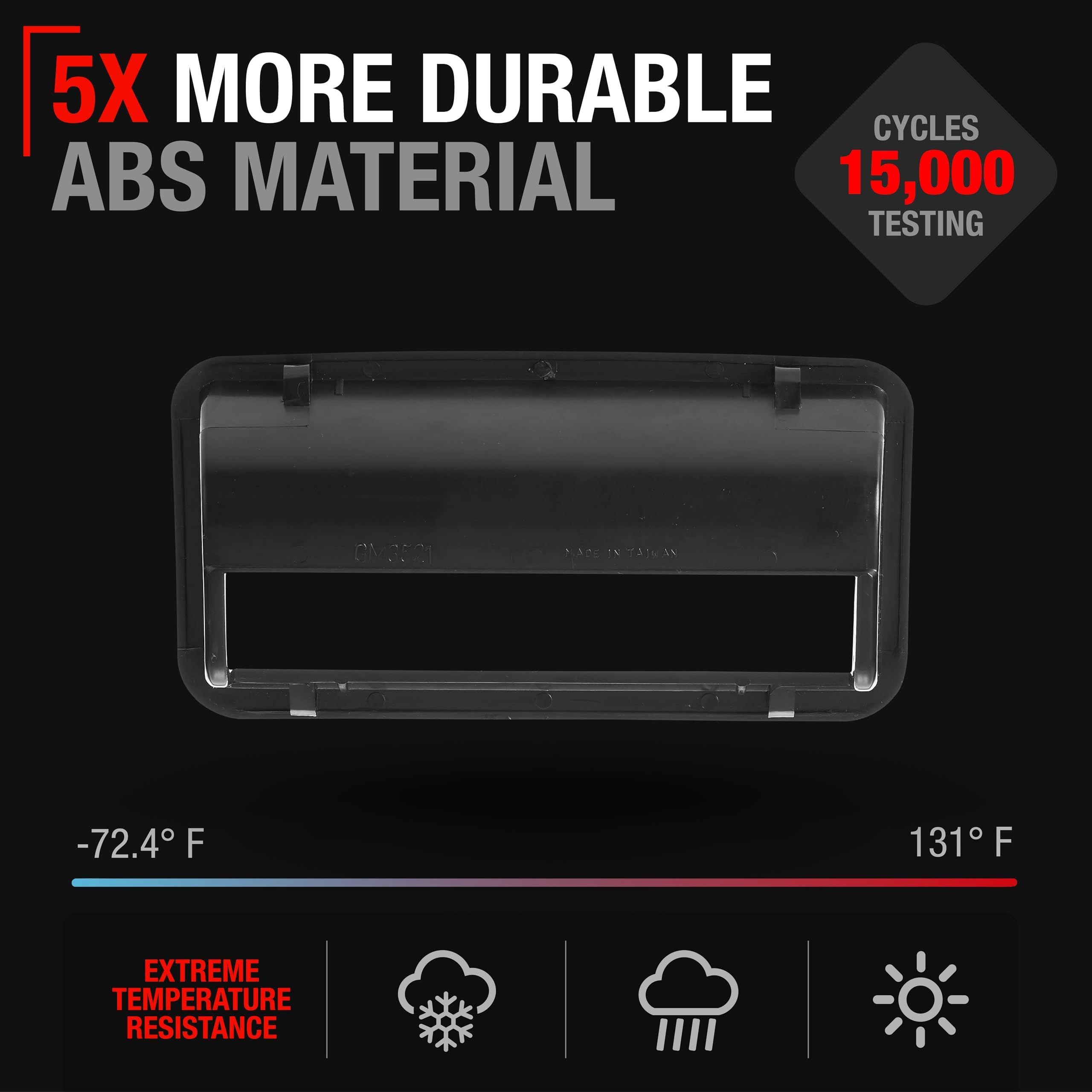 T1A Tailgate Bezel - Compatible With 1988-1999 Chevrolet C1500, K1500, C2500, C3500, K2500, K3500, 91-02; 88-99 Gmc C1500, K1500