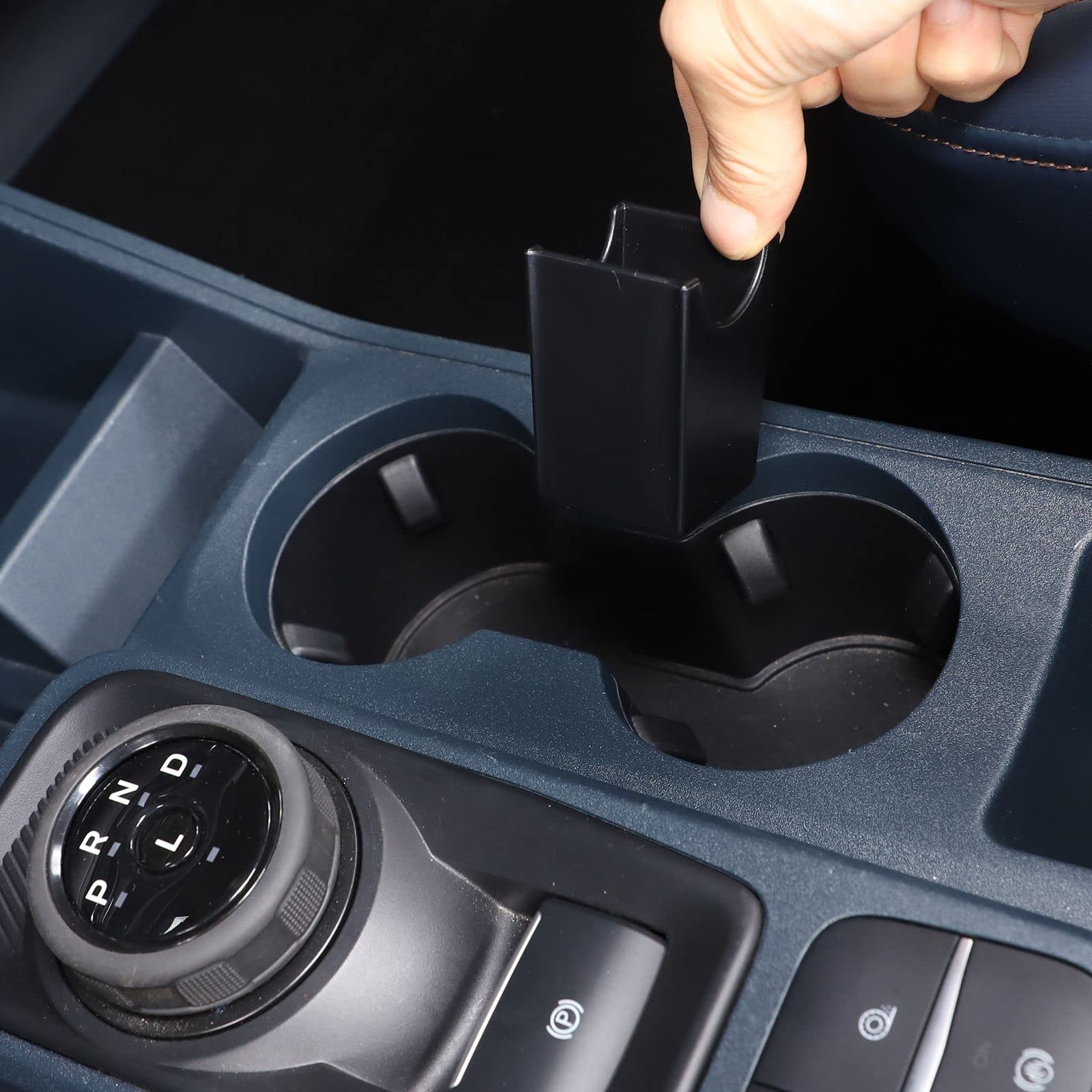 Center Console Cup Holder Divider Stroage Box Compatible with Ford Maverick 2022-2024 Pickup Truck, Interior Accessories Organiz