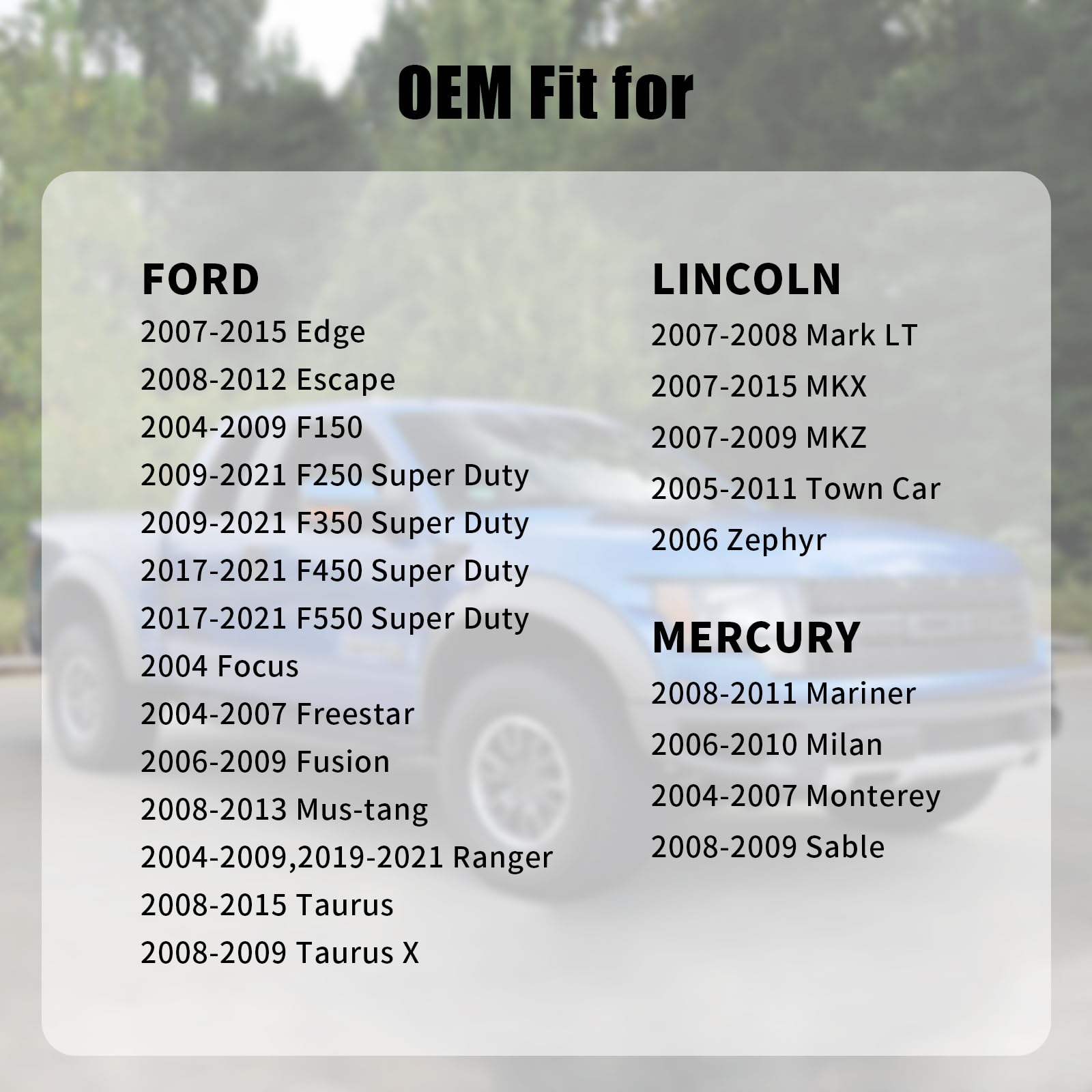 Gas Cap Fuel Cap For Ford Lincoln Mercury 2004-2009 F150, 2007-2015 Edge, 2009-2020 F250 F350 Super Duty, 2017-2021 F450 F550, 2006-2007 Fusion, 2004-2007 Freestar, 2006-2009 Ranger, Fc1079 Fc1089