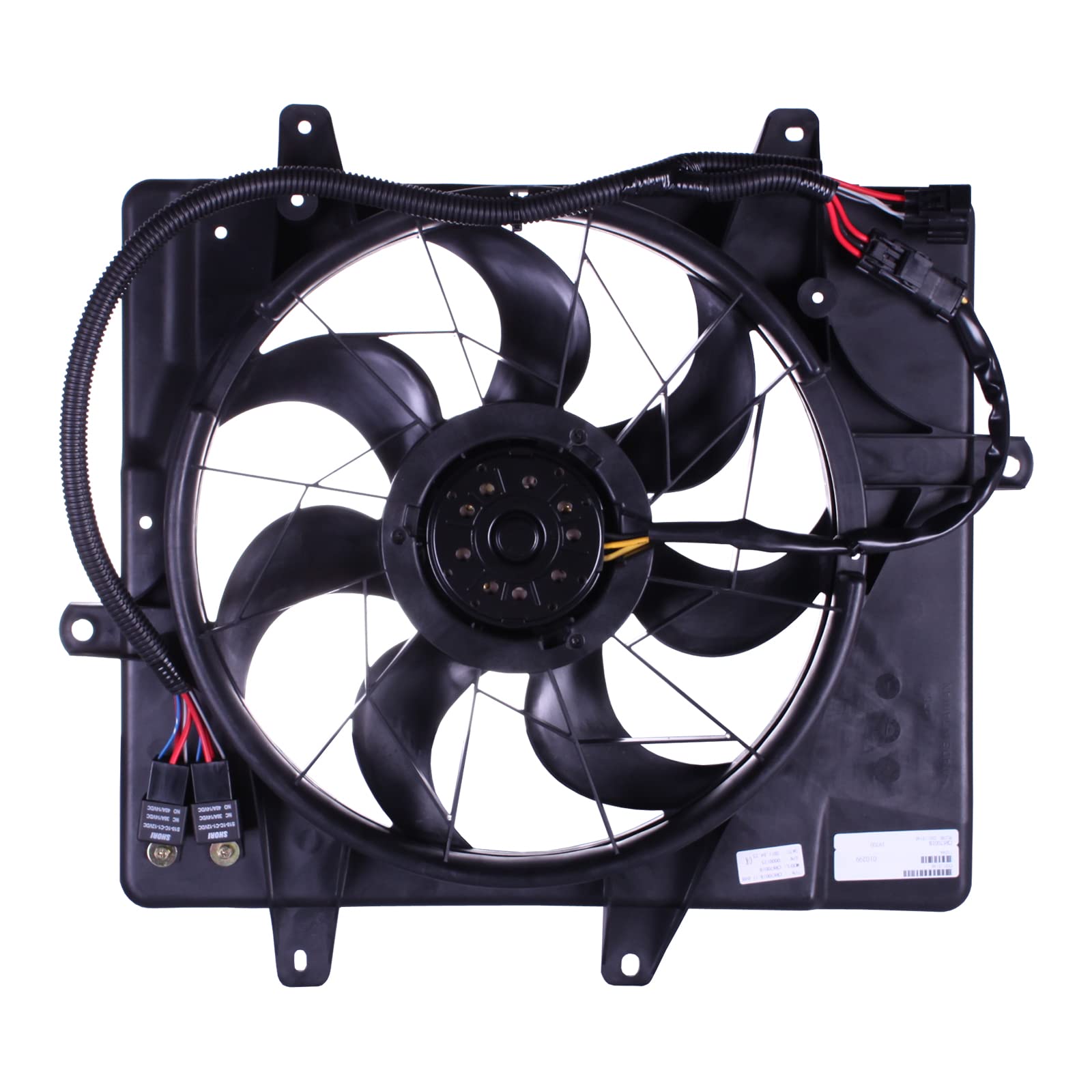 TYG OE Replacement(CAPA Quality) Cooling Fan for 2006-2010 Chrysler PT Cruiser 2.4L w/o Turbo | OE No. 5179470AA | Partslink No.