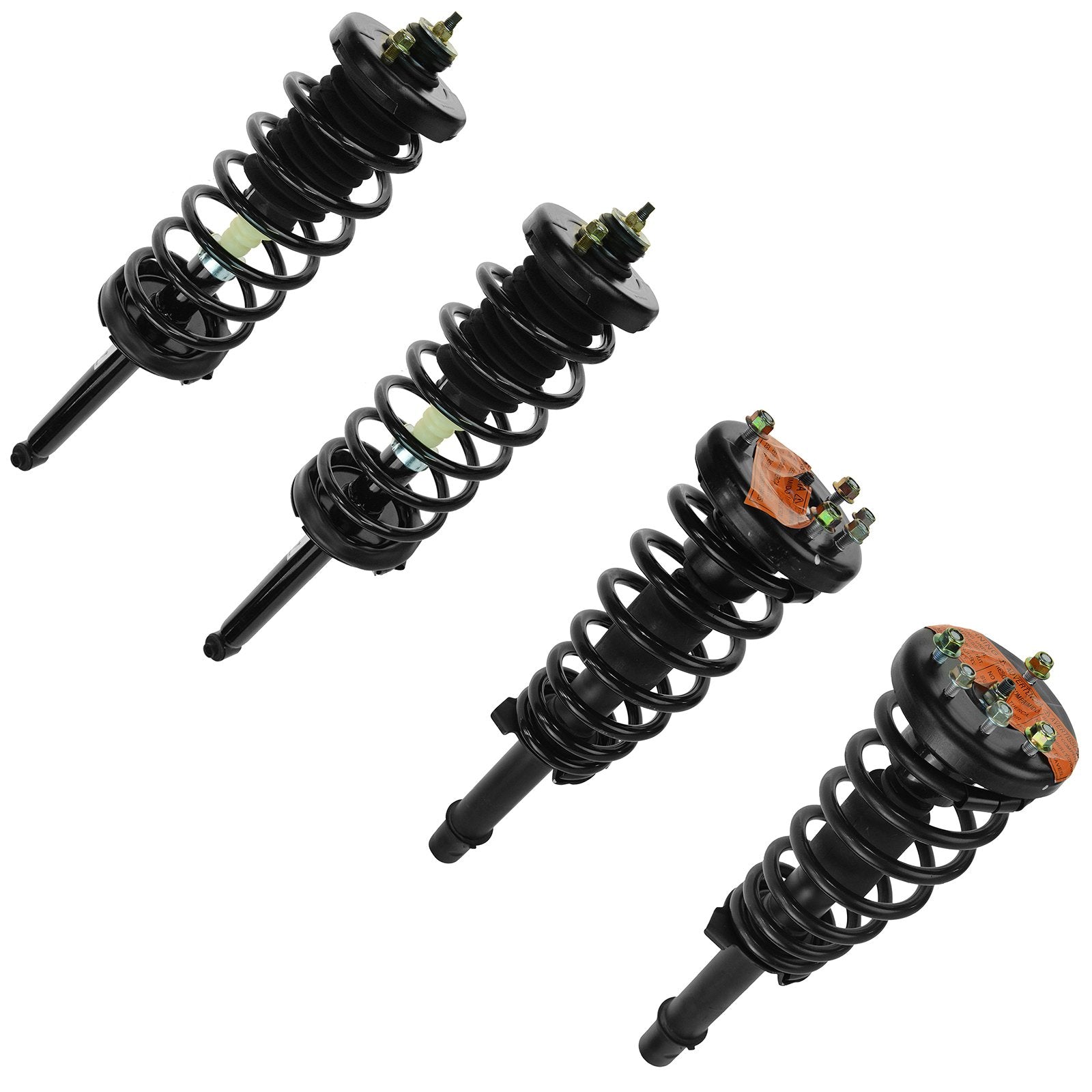 Trq Front And Rear Strut & Coil Spring Assembly Set Driver & Passenger Sides Compatible With 01-03 Acura Cl