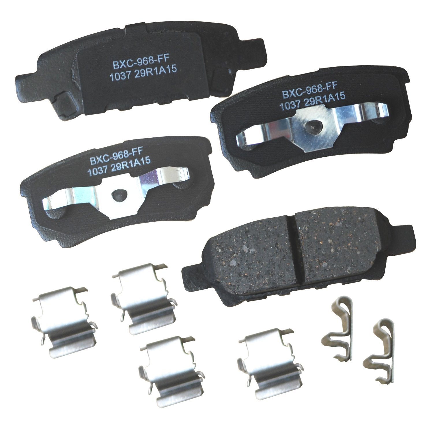Bendix Premium Sbc1037 Ceramic Rear Brake Pads For Select Chrysler 200, Cirrus, Sebring; Dodge Avenger, Caliber; Jeep Compass, P