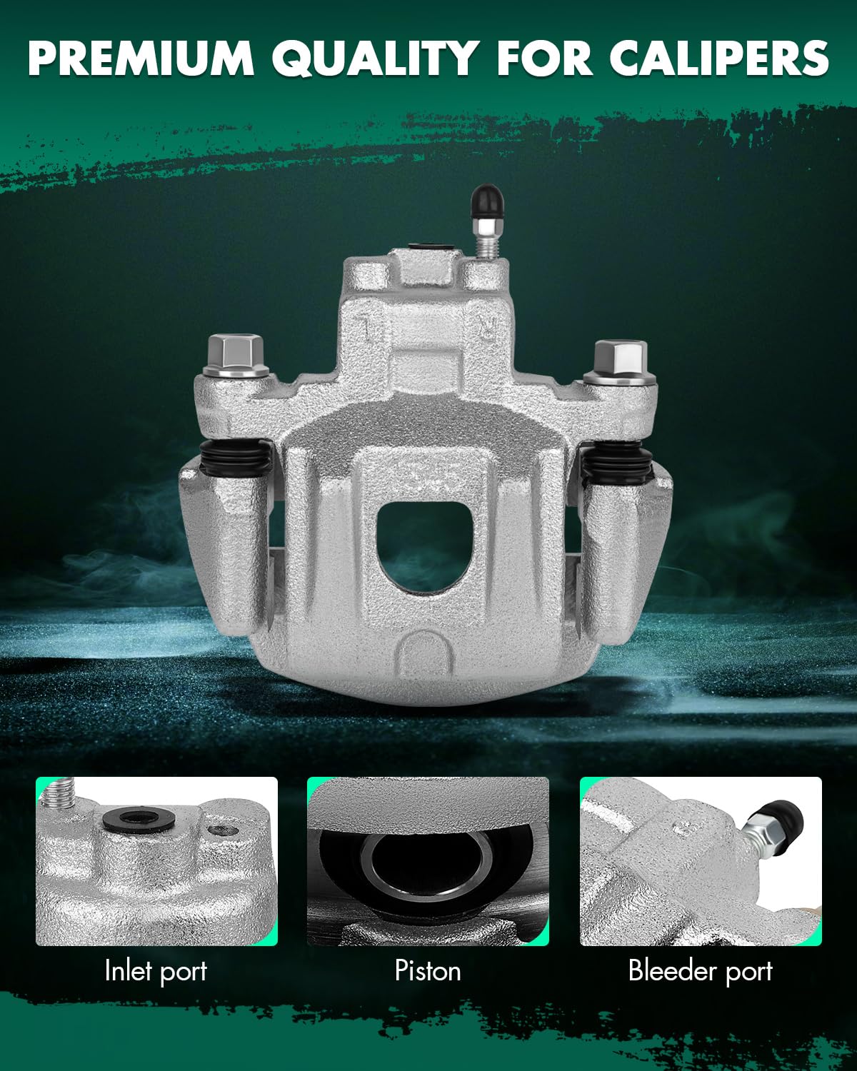 Scitoo 19B2905 19B2904 Rear Left & Right Disc Brake Calipers Assembly W/Bracket For Toyota For Highlander 2004-2007