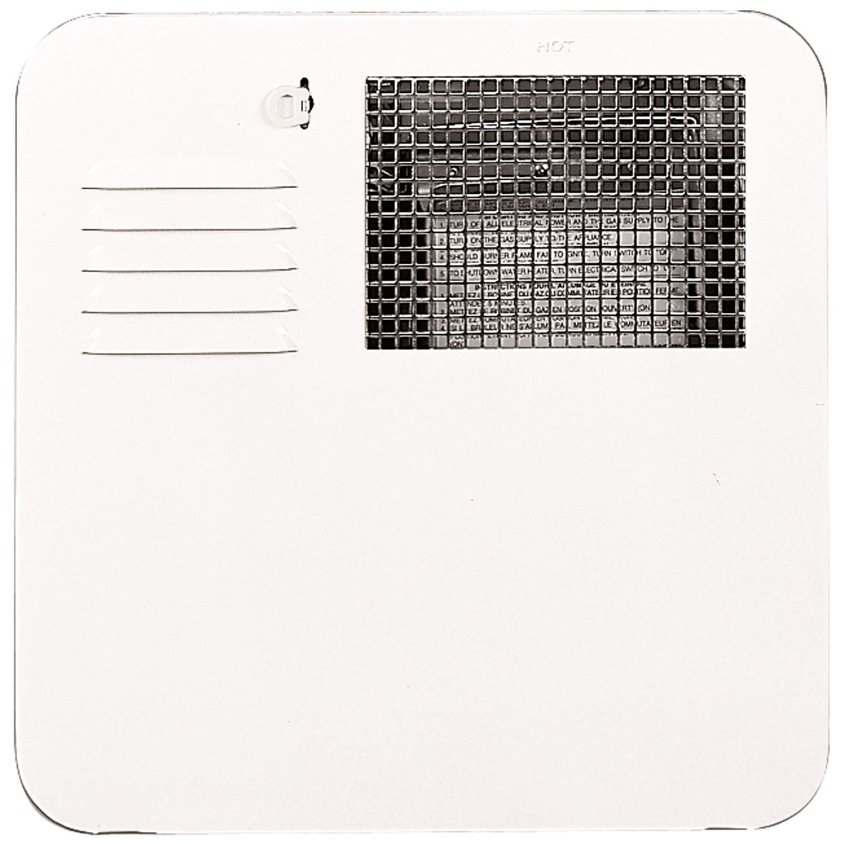 Suburban 6261Apw Polar White Water Heater Door