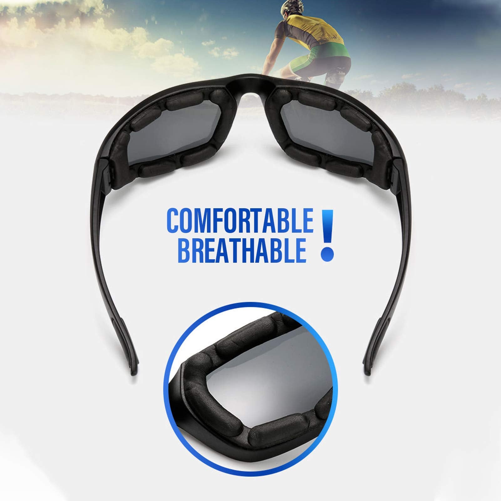 Peicees 4 Dirt Bike Motorcycle Goggles Uv Protection Dustproof Windproof Safety Glasses With 2 Skull American Flag Face Mask