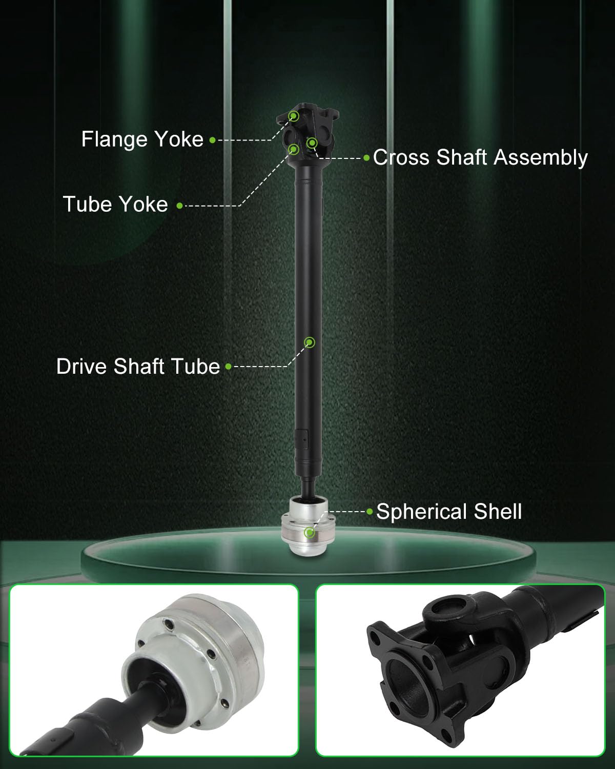 Scitoo 31.5'' Front Drive Shaft Assembly Propeller Shaft Compatible For Dodge Nitro 2007-2012,For Jeep Liberty 2008-2012 5285344