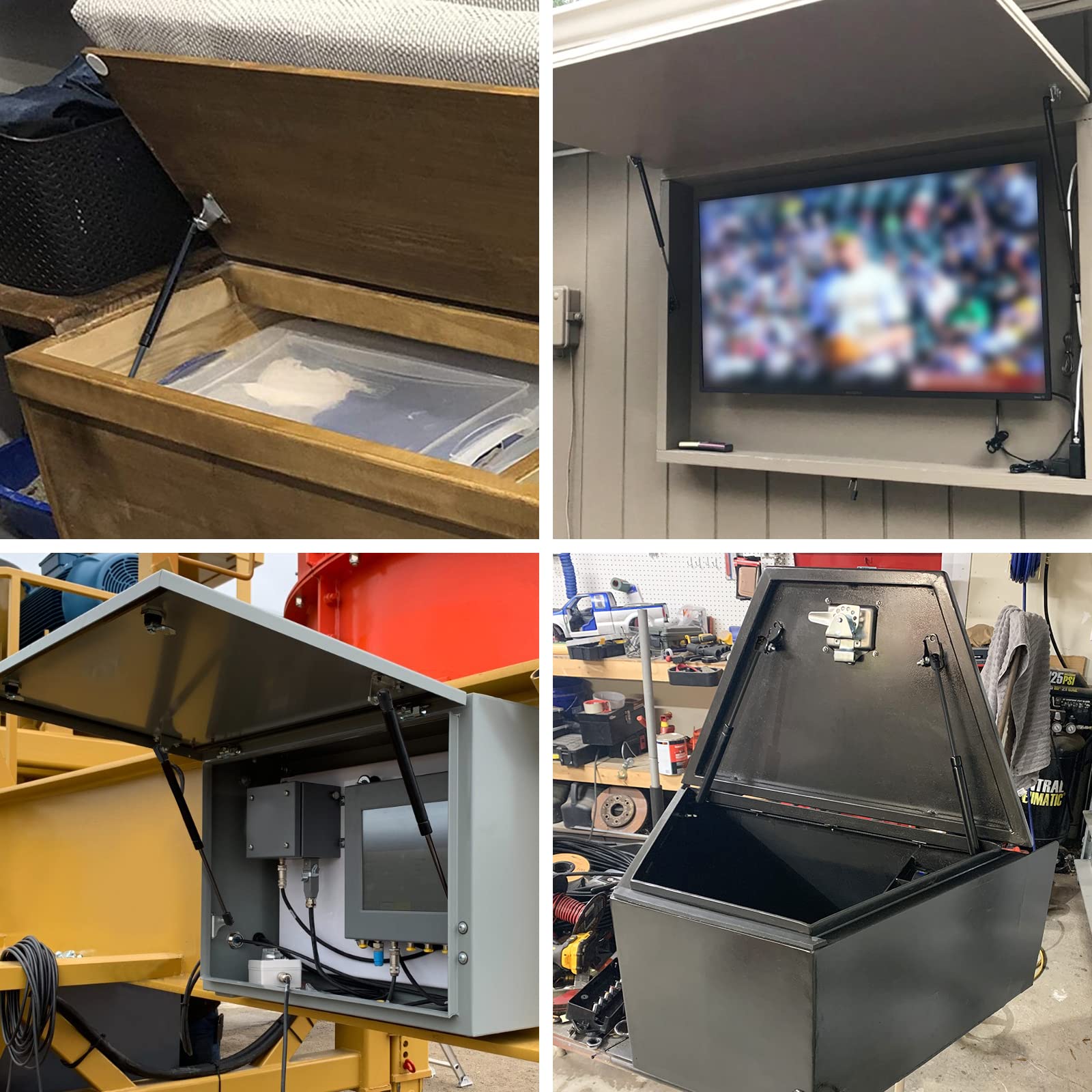 C1623298 20 Inch 30 Lb/133N Gas Struts Shocks Spring Lift Support For Rv Bed Cabinet Door Tonneau Cover Camper Rear Window Cargo