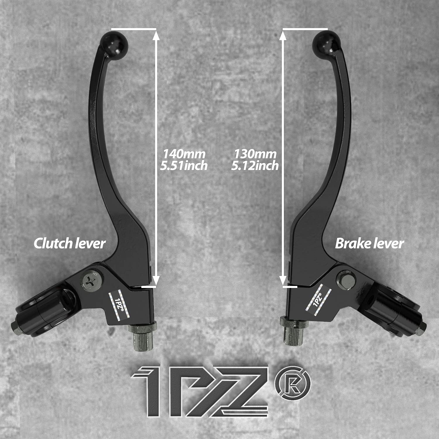 1PZ BL1-M78 Premium Left Right 7/8'' 22mm Clutch Brake Handle Levers Perch Replacement for Honda XR80 XR100 CRF70 CRF80 CRF100 P
