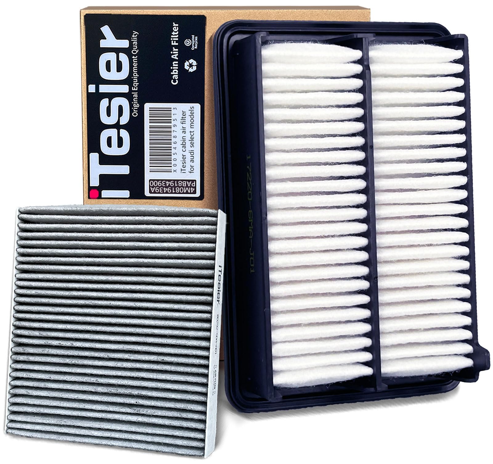 ITESIER Engine & Cabin Air Filter Kit for CRV (2023-2025) 2.0L Hybrid, Accord (2023-2025) 2.0L Hybrid, Replaces 17220-6MA-J01, 8