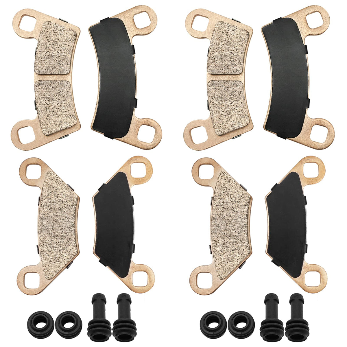 Front Rear Brake Pads Sintered For Polaris Rzr 800 S-800 570 S-570, Oem# 2203318 2208936 2202412 2208935