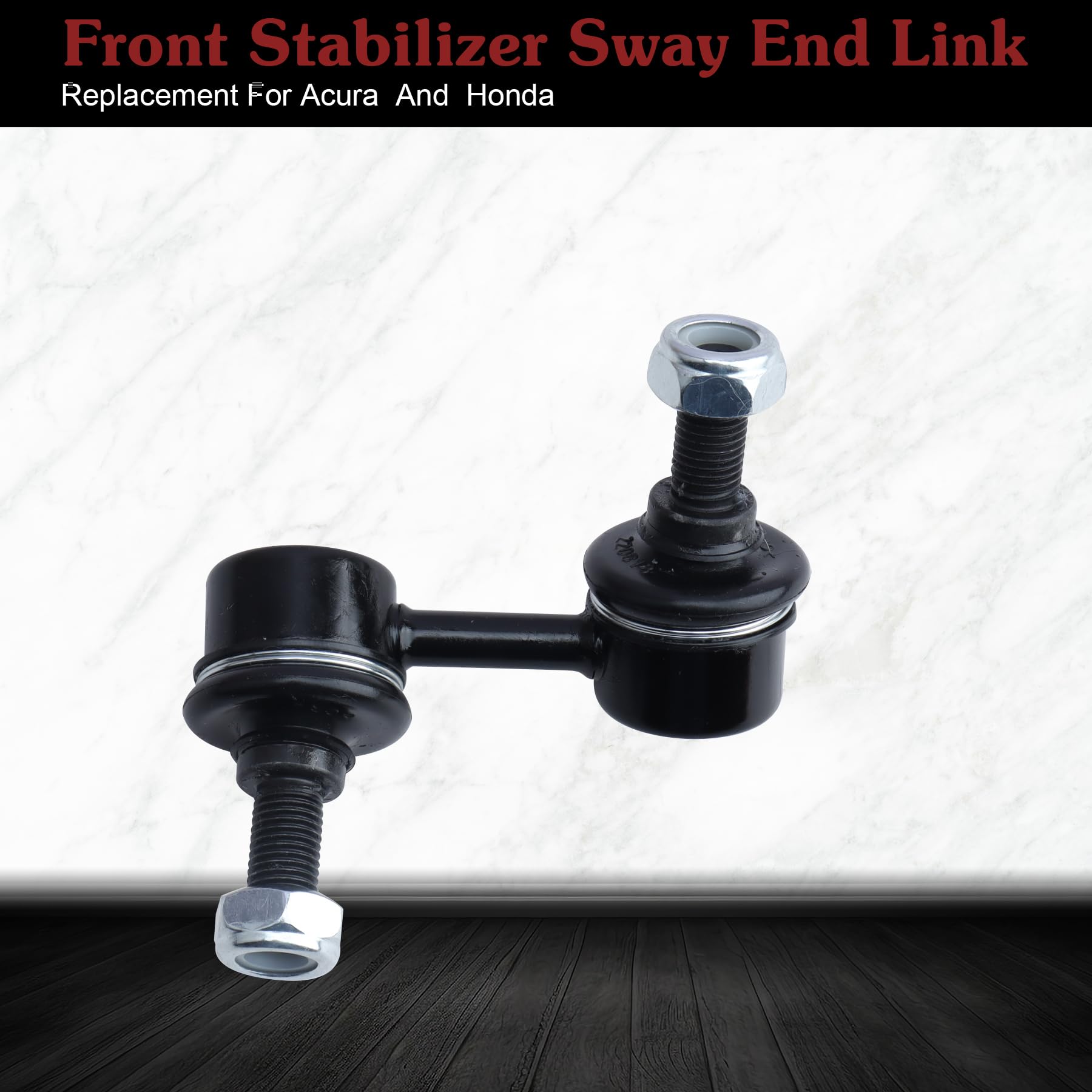 Stiueoav K90454 K90455 Sway Bar Link - Front Stabilizer End Link Compatible With 2001-2005 Acura El?2001-2005 Honda Civic?2002-2