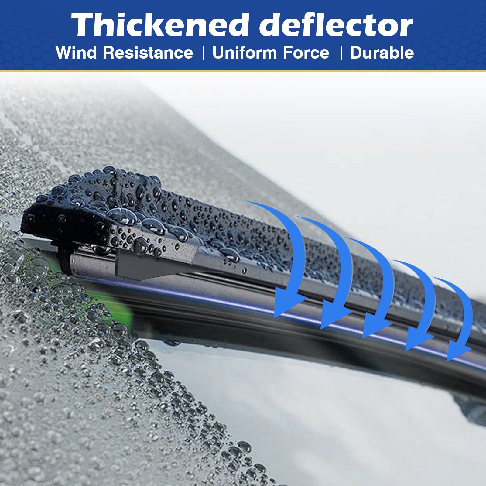 Windshield Wiper Blades Custom Fit For Toyota Rav4 2013 2014 2015 2016 2017 2018 Front Car Rain Wipers Replacement 26+16 Inch Wi