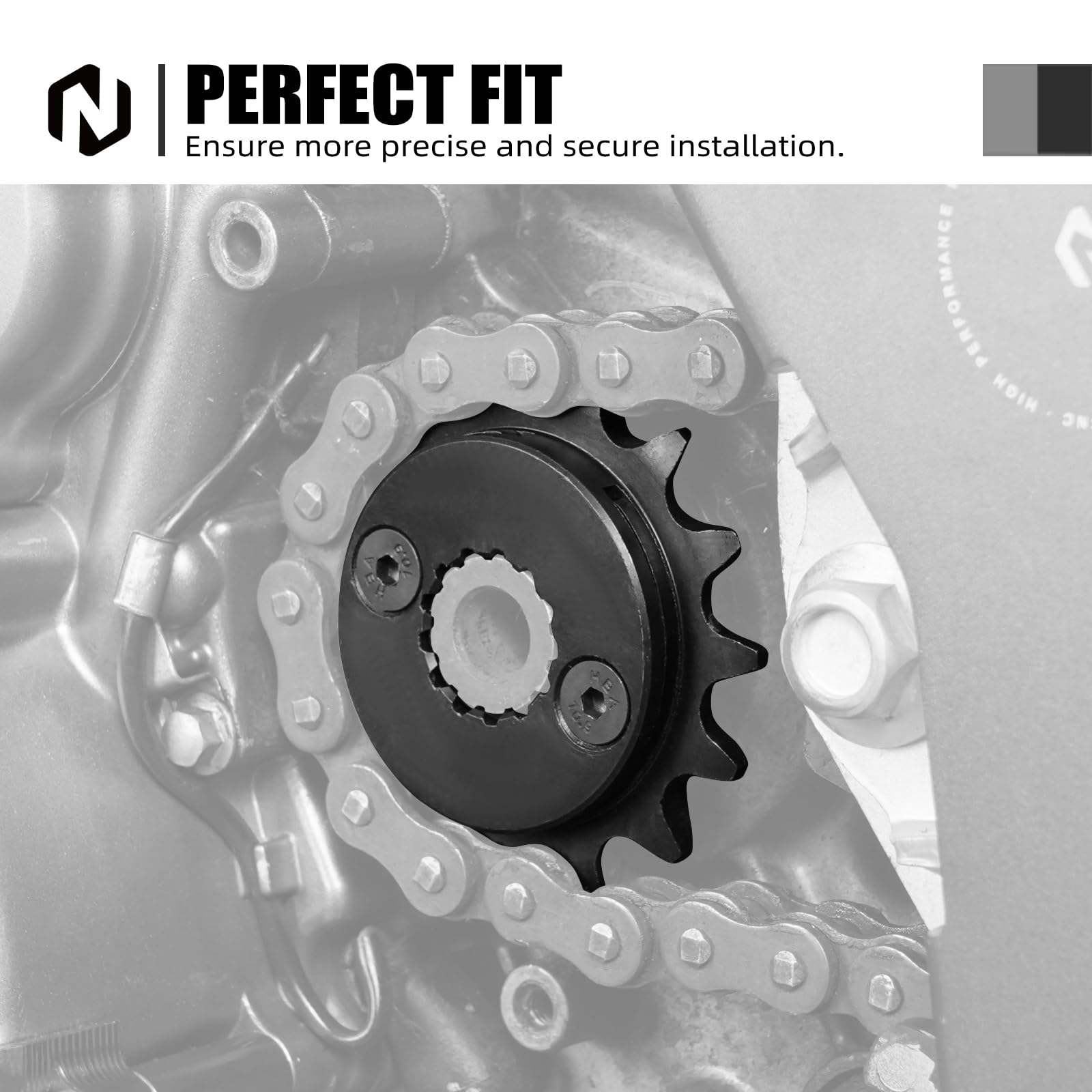 NICECNC M6 x 10Nm 15T Front Countershaft Sprocket Compatible with Honda XR650L 1993 1994 1995 1996 1997 1998 1999-2024