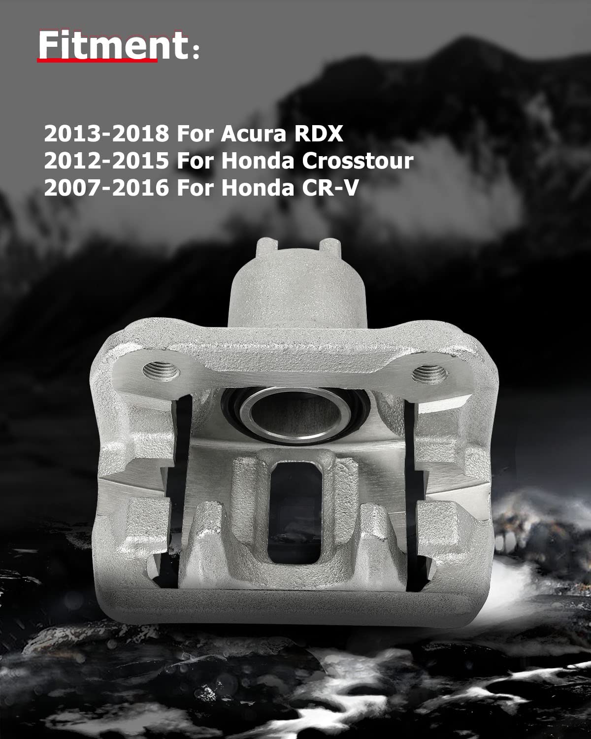 cciyu 19B6886 19B6887 Rear Left & Right Brake Calipers With Bracket For Acura For RDX 2013-2018,For Honda For Crosstour 2012-201