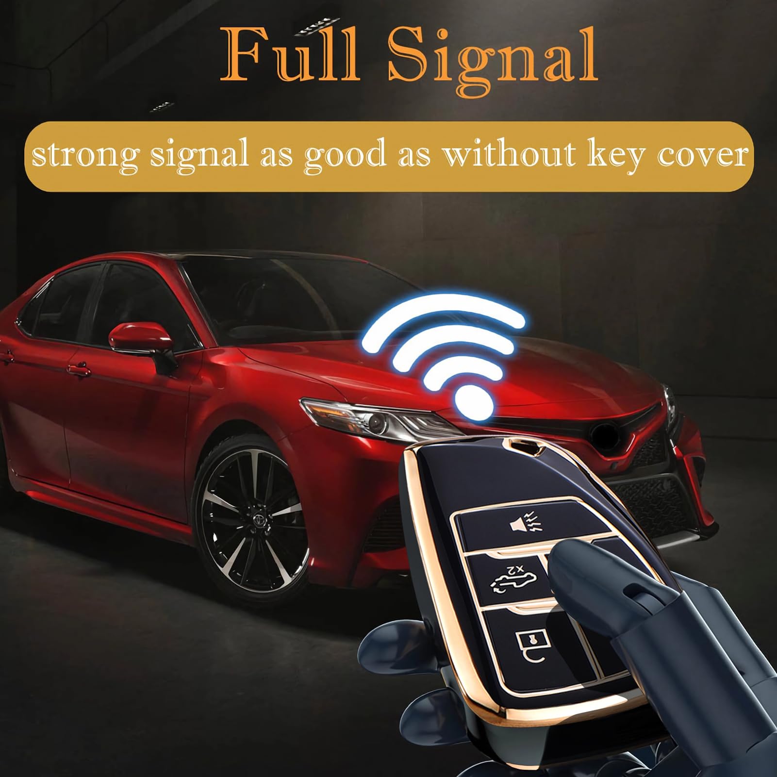 For Chevy Gmc Key Fob Cover, For 2022 2023 2024 Chevrolet Silverado 1500 Gmc Sierra 1500 2500Hd 3500Hd Buick Envision, Soft Tpu