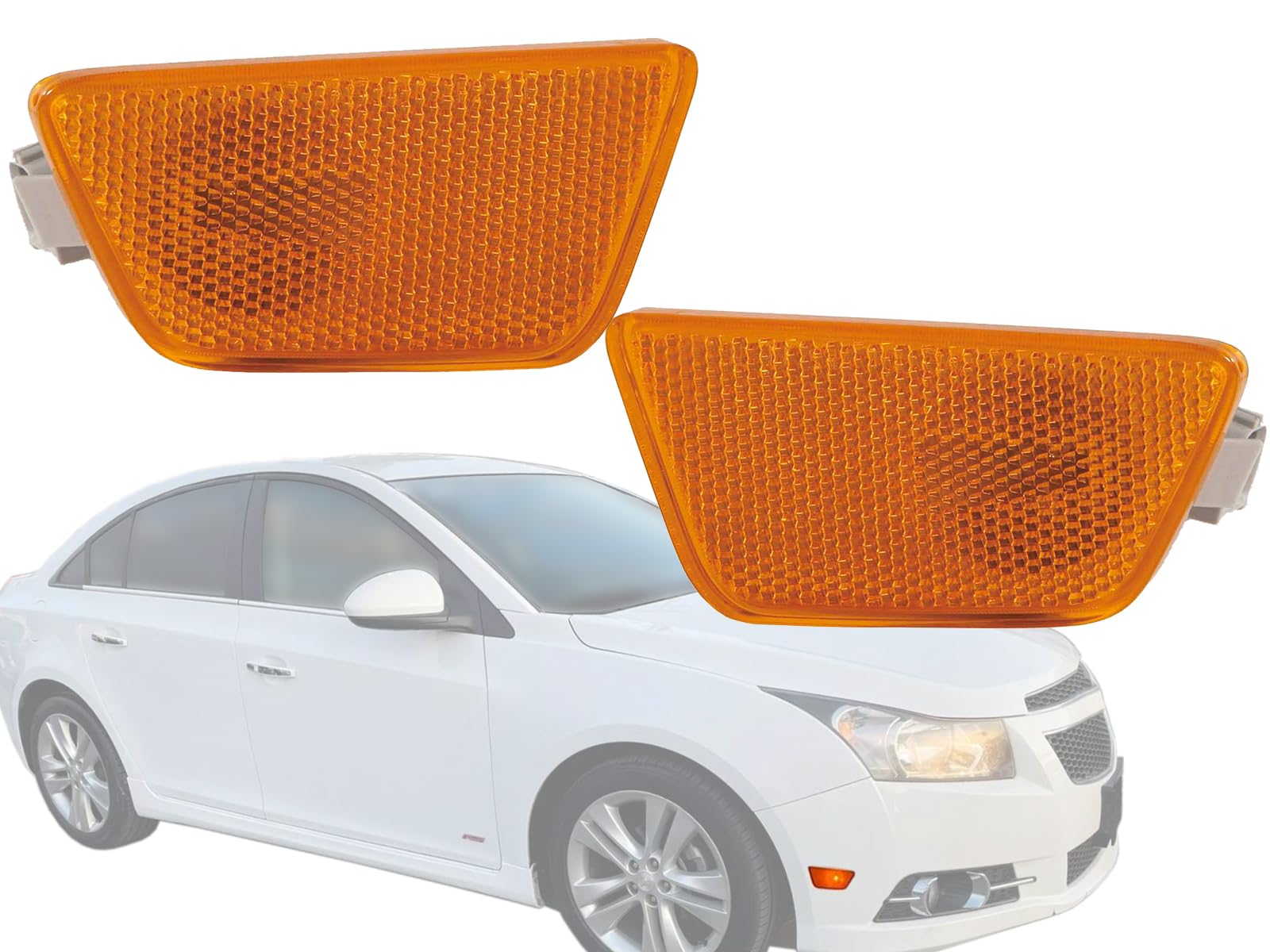 Auto Parts Avenue APA Replacement Side Marker Light for 2011 2012 2013 2014 2015 2016 Cruze LS LTZ ECO with Bulbs Included Left 