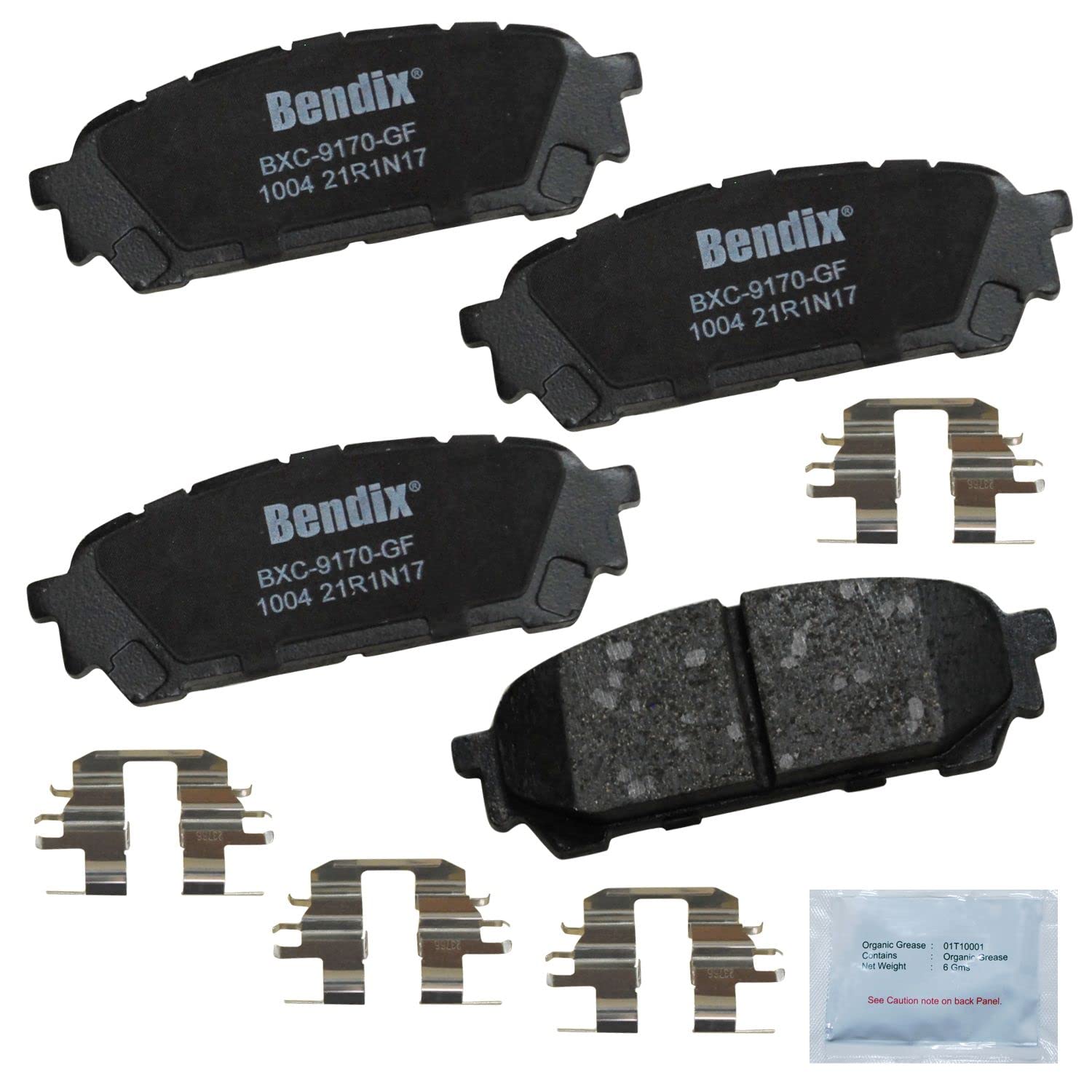 Bendix Priority1 Cfc1004 Ceramic Rear Brake Pads For Saab 9-2X 2006-2005, Subaru Forester 2008-2004, Impreza 2007-2004