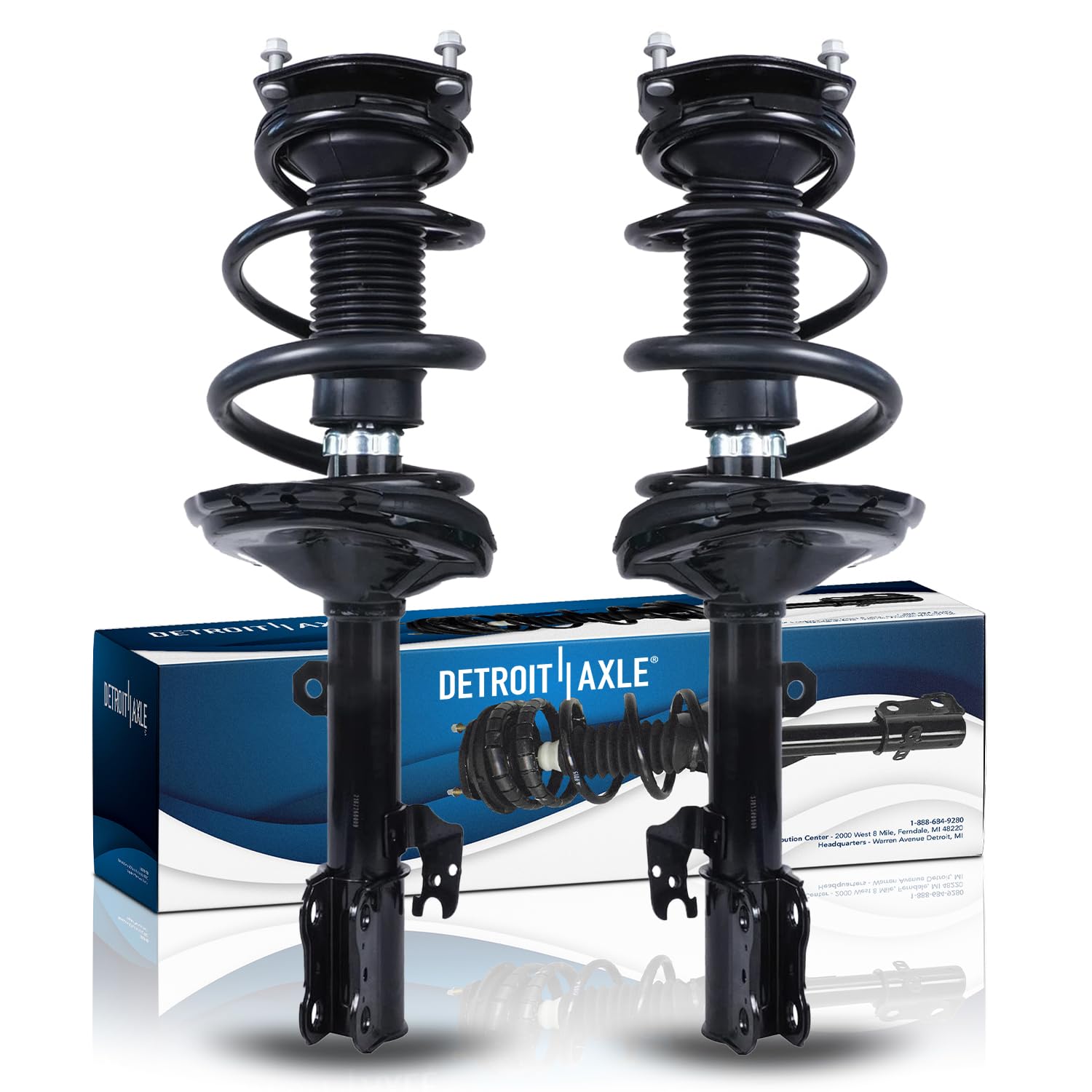 Detroit Axle - 2 Front Struts for 04-07 Toyota Highlander Lexus RX330, 07-09 RX350, 06-08 RX400h, Quick Install Ready Struts wit