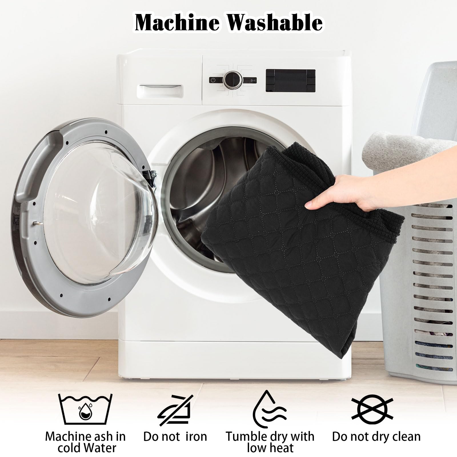 Buryeah 2 Set RV Dinette Cushion Covers Booth Set Furniture Protector for Sofa Seat Camper Car Couch, 2 Backrest and 2 Bench Cov