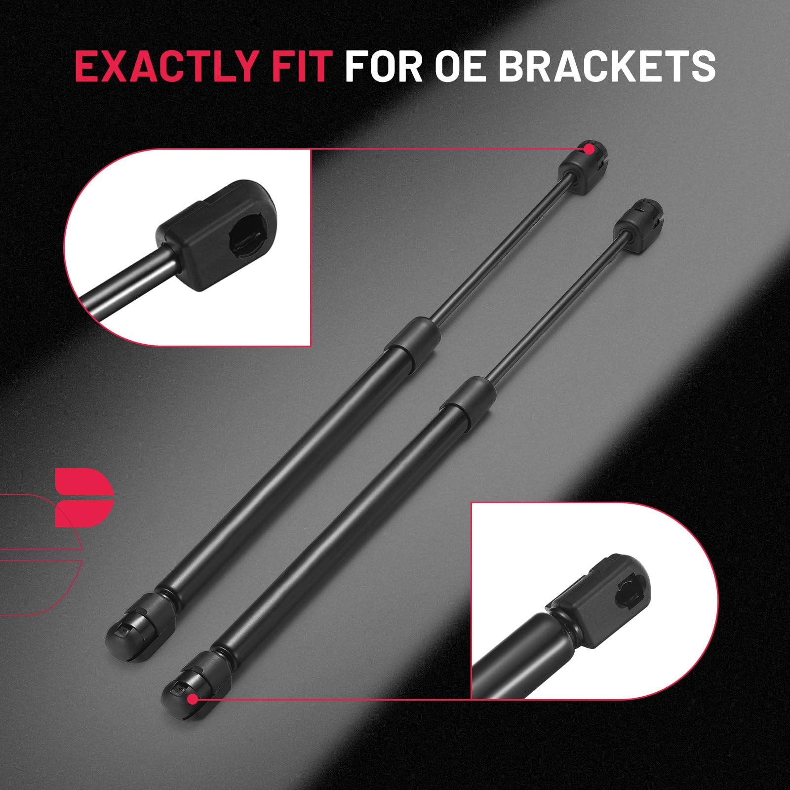 Bdfhyk C16-06389 14 Inch 24 Lbs Truck Camper Shell Gas Shocks Struts Lift Support Gas Spring For Truck Cap Window Leer Topper Ca