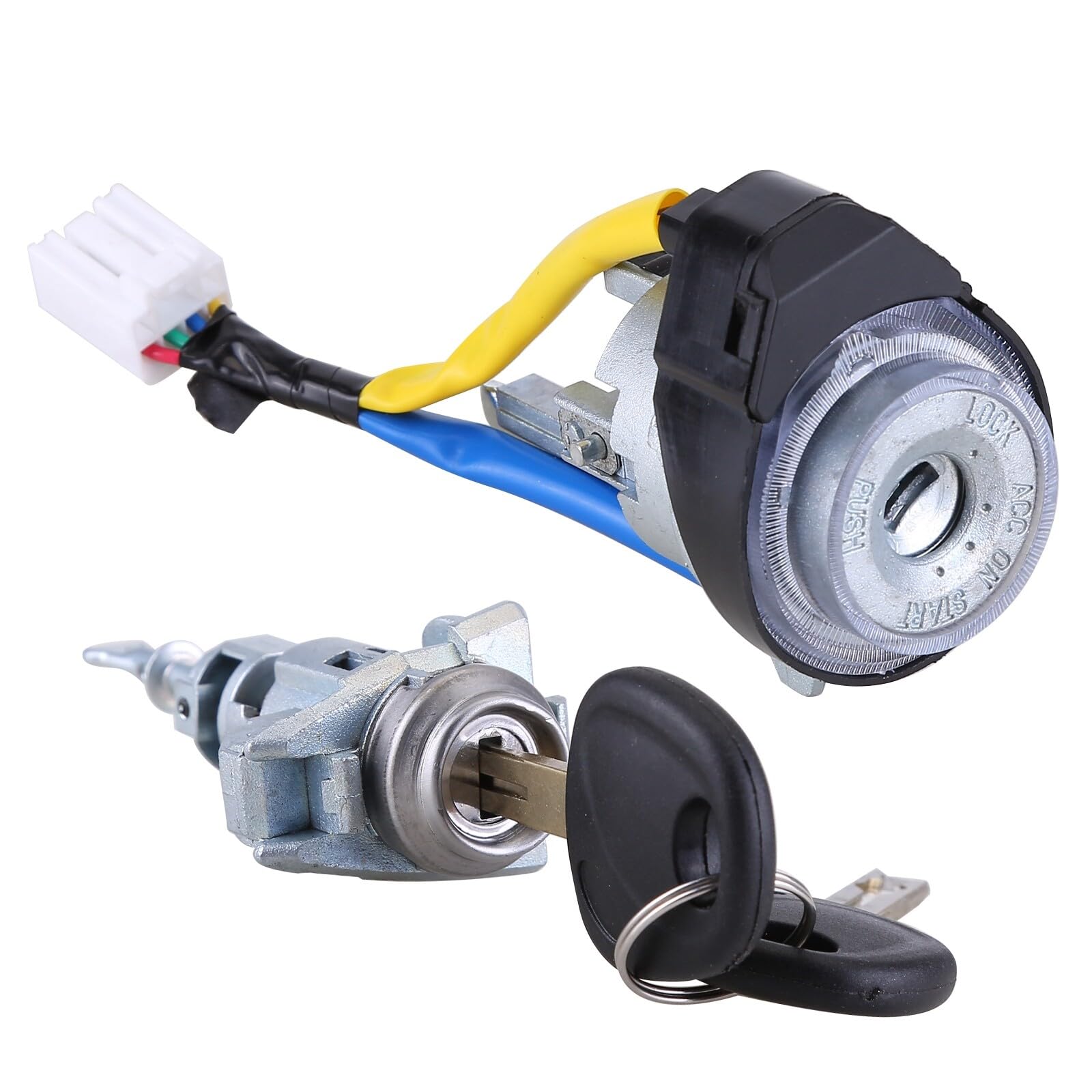 Hiolpen Replace 81905-2T040, Ignition Door Lock Cylinder New Switch W/ 2 Keys Compatible For 2011-2015 For Kia Optima 2013-2017 For Kia Rio