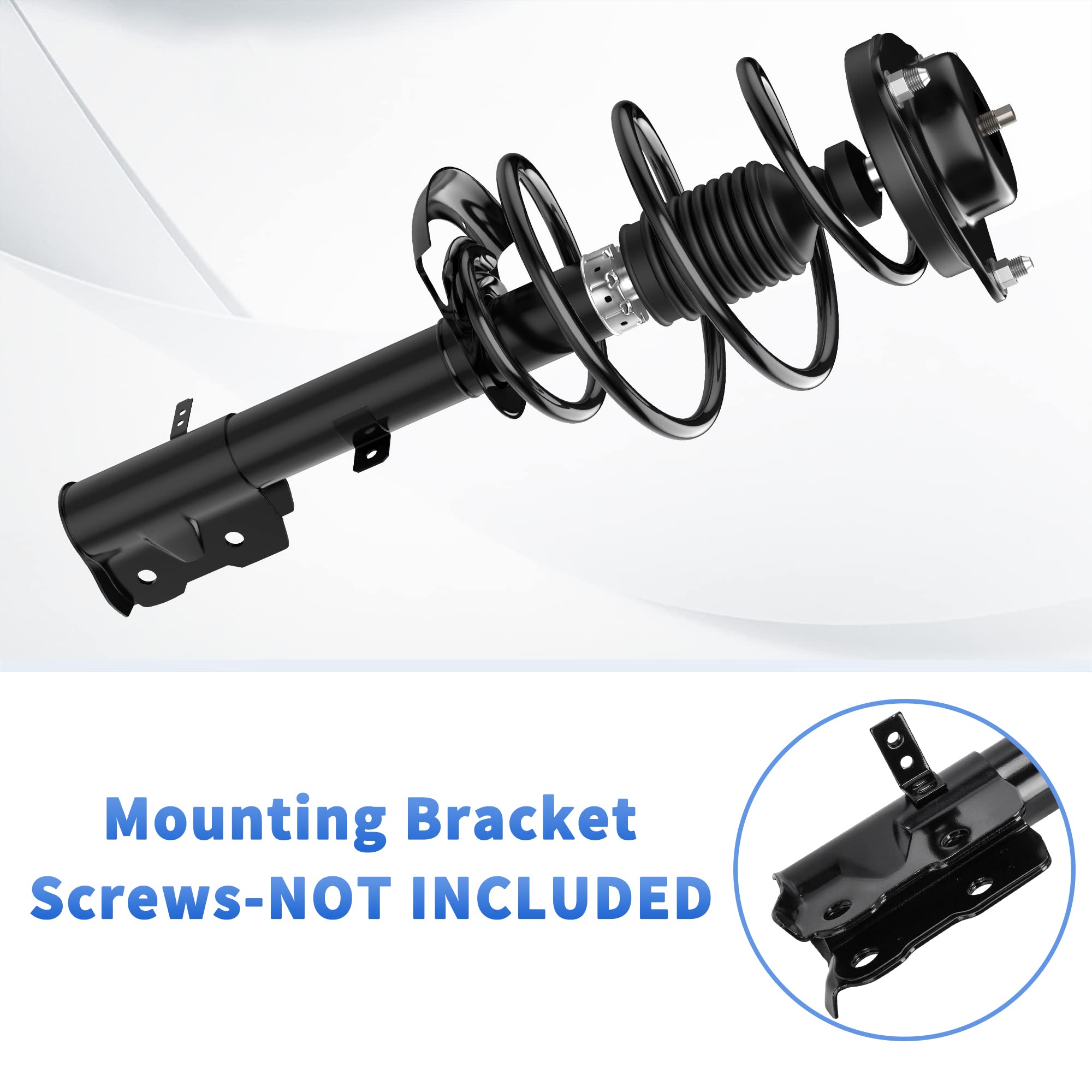 Yitamotor Front & Rear Struts Complete Strut Shocks Suspension Compatible With 2007-2012 Dodge Caliber, 2007-2014 Jeep Compass,