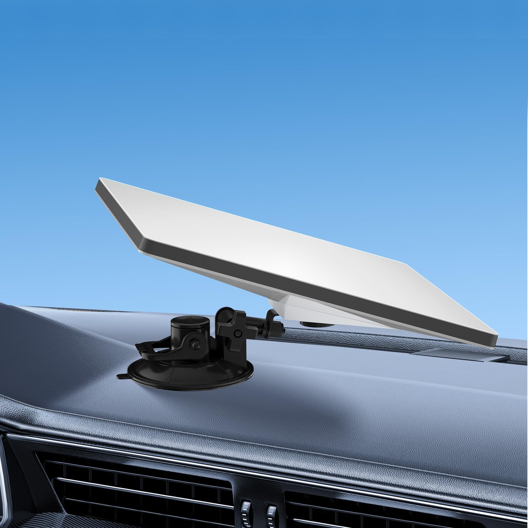 Gitaobac Starlink Mini Car Mount for Dashboard, Sticky Suction Base, 90 Angle-Adjustable, Starlink Mini Mounting Kit, Car Suctio