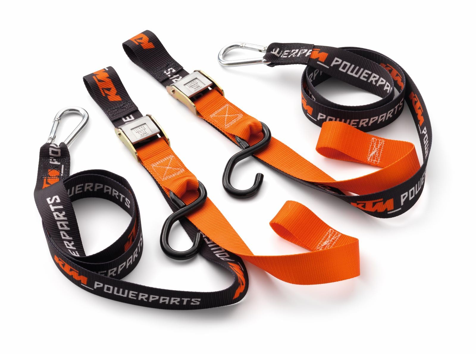 Premium Ktm Tie Down Set, U6910047, (2 Pack) Features Built-In Soft Tie Loops, Clip Hooks And Hooks