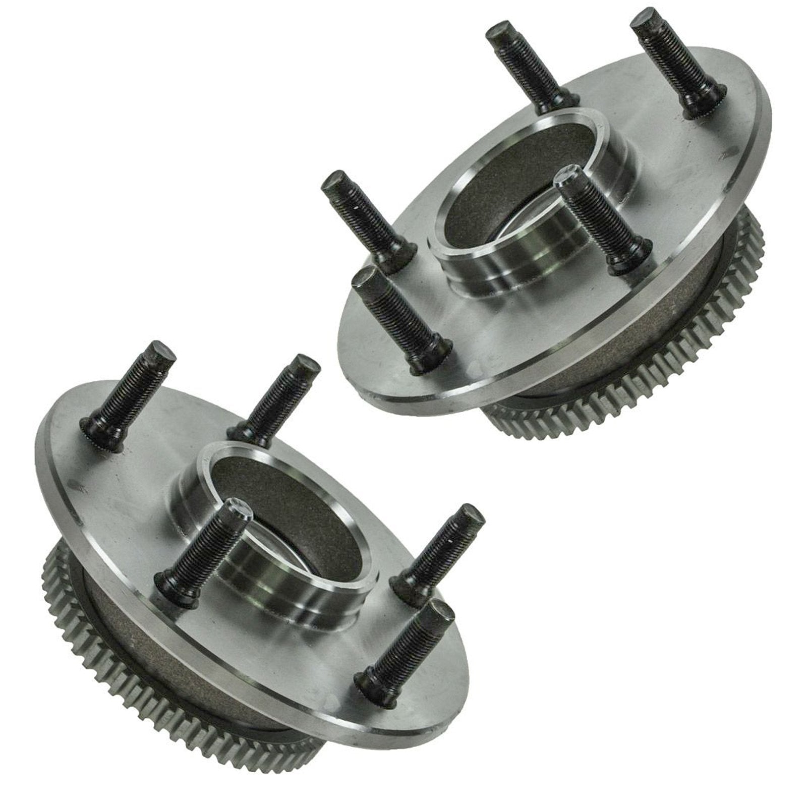 Trq Front Wheel Hub Bearings Assembly Set Driver & Passenger Side Compatible With 2000-2001 Dodge Ram 1500