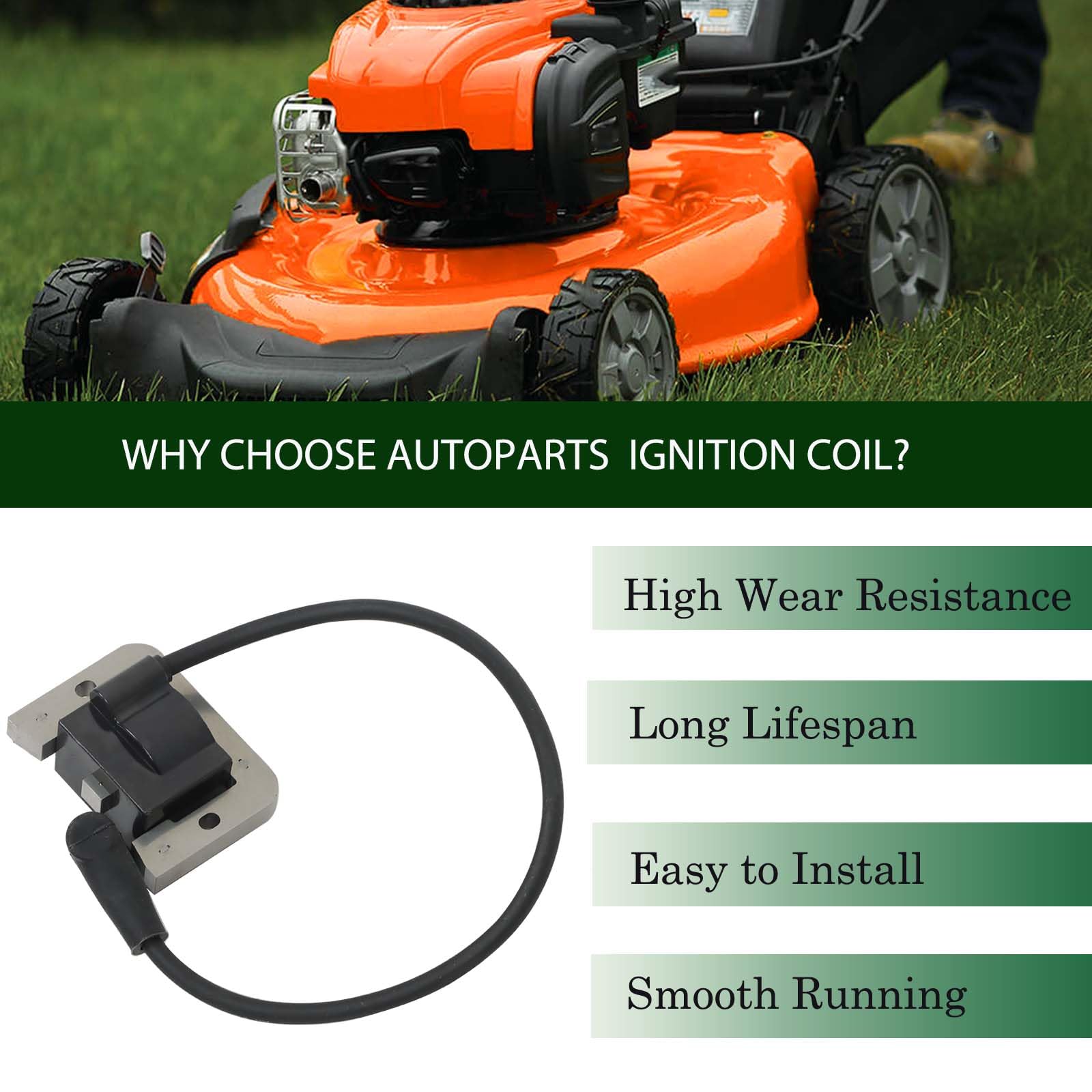 Ignition Coil Replacement For Kohler 24 584 45-S 24-584-01S Ch18 Ch20 Ch22 Ch23 Ch620 Ch621 Ch640