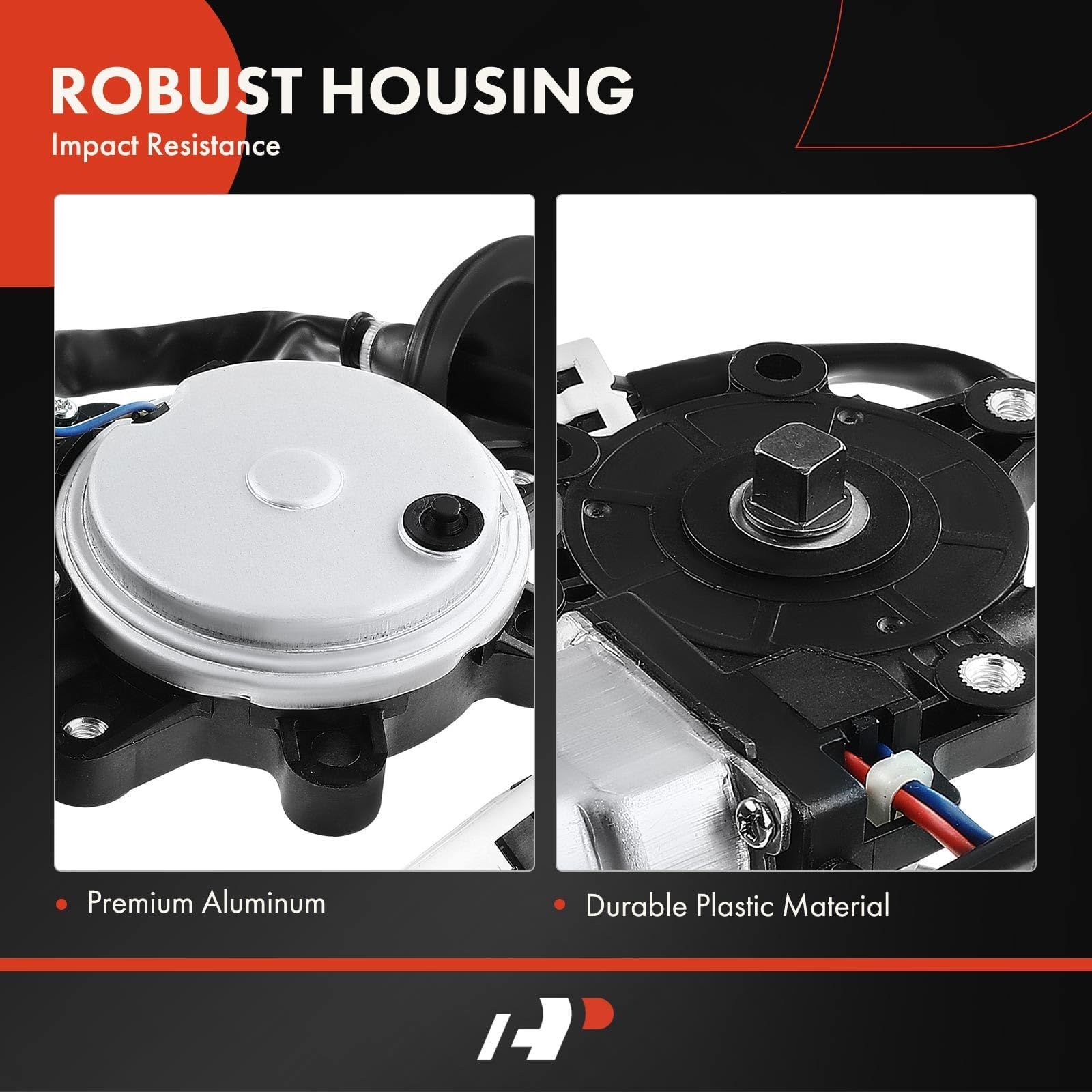 A-Premium Front Left Power Window Lift Motor Compatible With Nissan 350Z 2003-2009 & Infiniti G35 2003-2007, Driver Side, With A