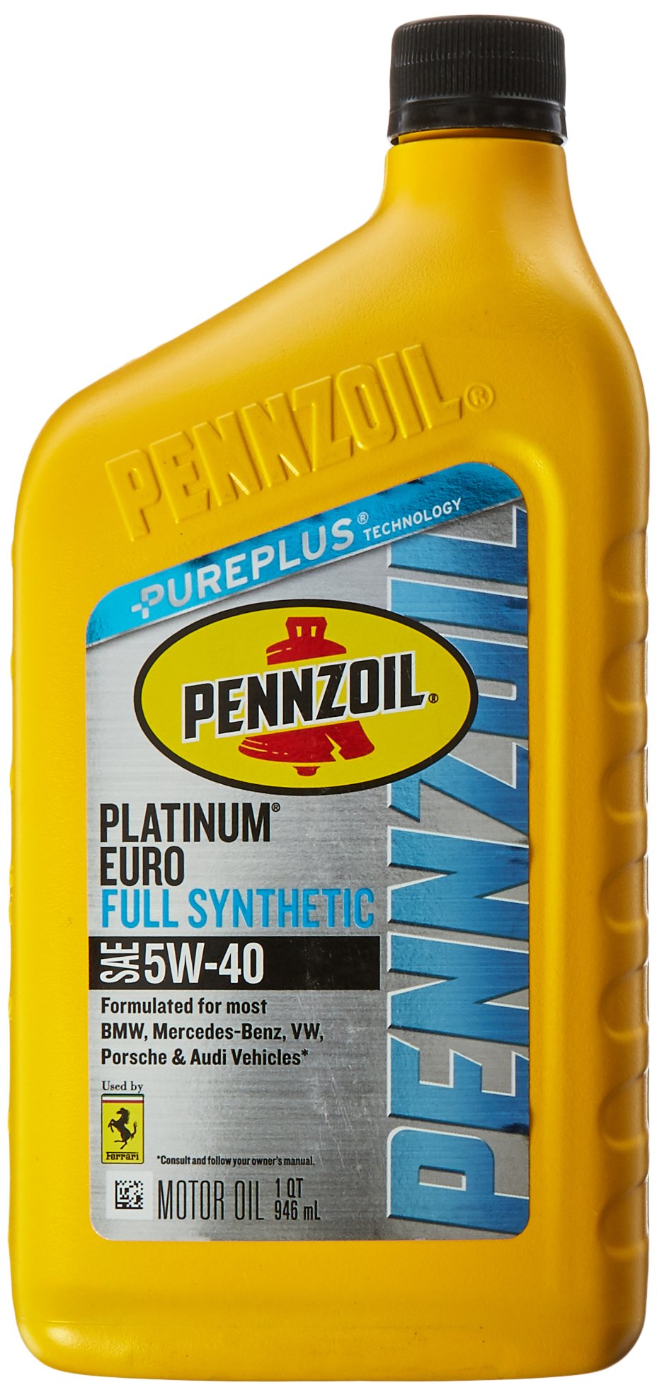 Pennzoil  550040834 Platinum Euro Full Synthetic 5W40 Motor Oil (1Quart, SinglePack)