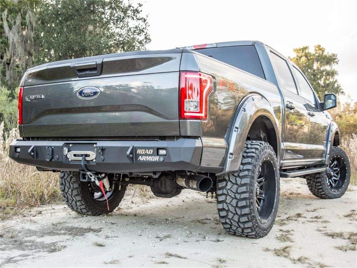 15-15 F150 Rear Stealth Winch Bumper / Satin Black