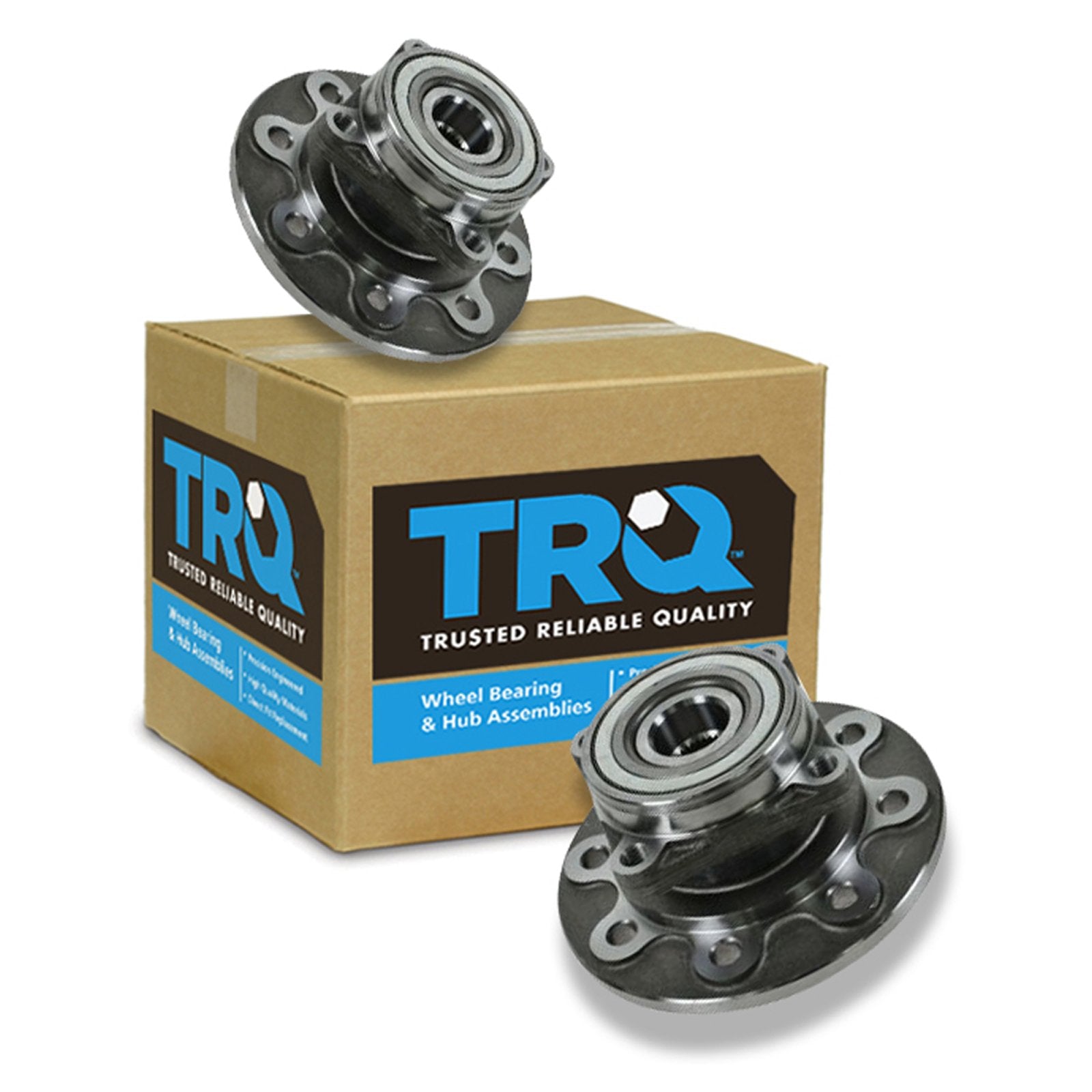 Trq Front Wheel Hub Bearings Assembly Set Compatible With 1994-1999 Dodge Ram 2500