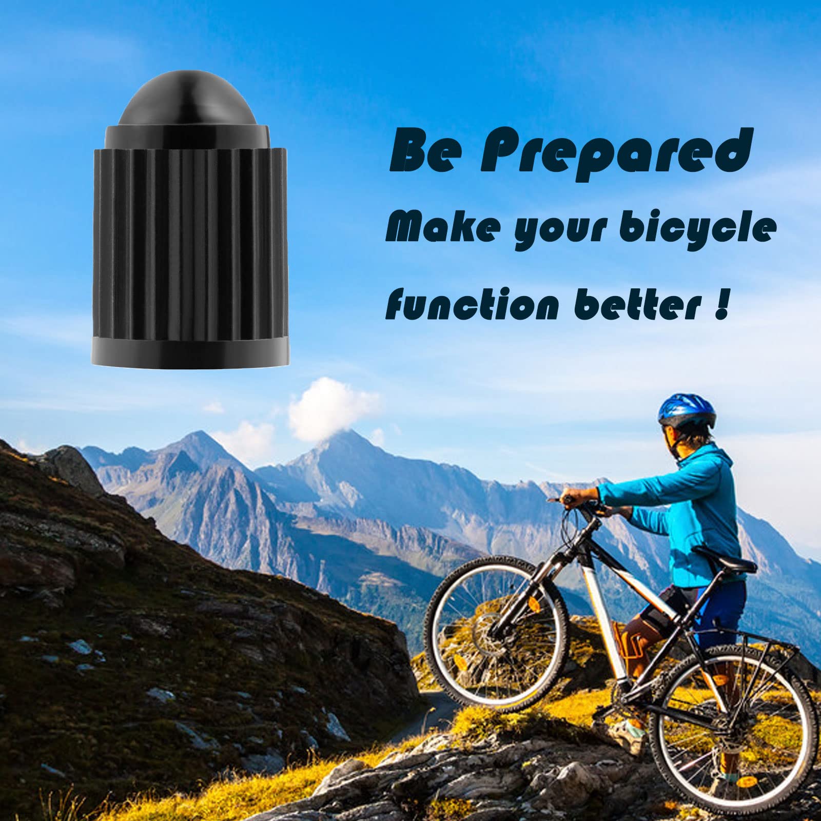 Kurami Tire Valve Stem Caps 200 Pcs,Black Plastic Valve Caps With Sealing Ring,Valve Stem Caps General For Cars,Bicycles,Motorcy