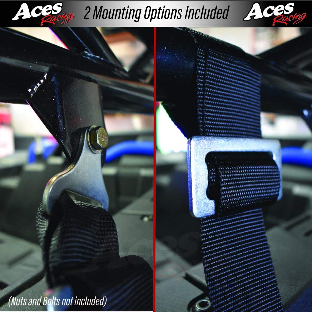 Aces Racing 5 Point Harness With 2 Inch Padding (Orange)