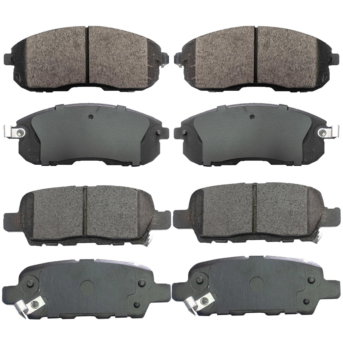 EXPPOWER D815 D905 Ceramic Brake Pads Kit - Replacement For Nissan Juke, Sentra, Infiniti G35, 350Z, Altima