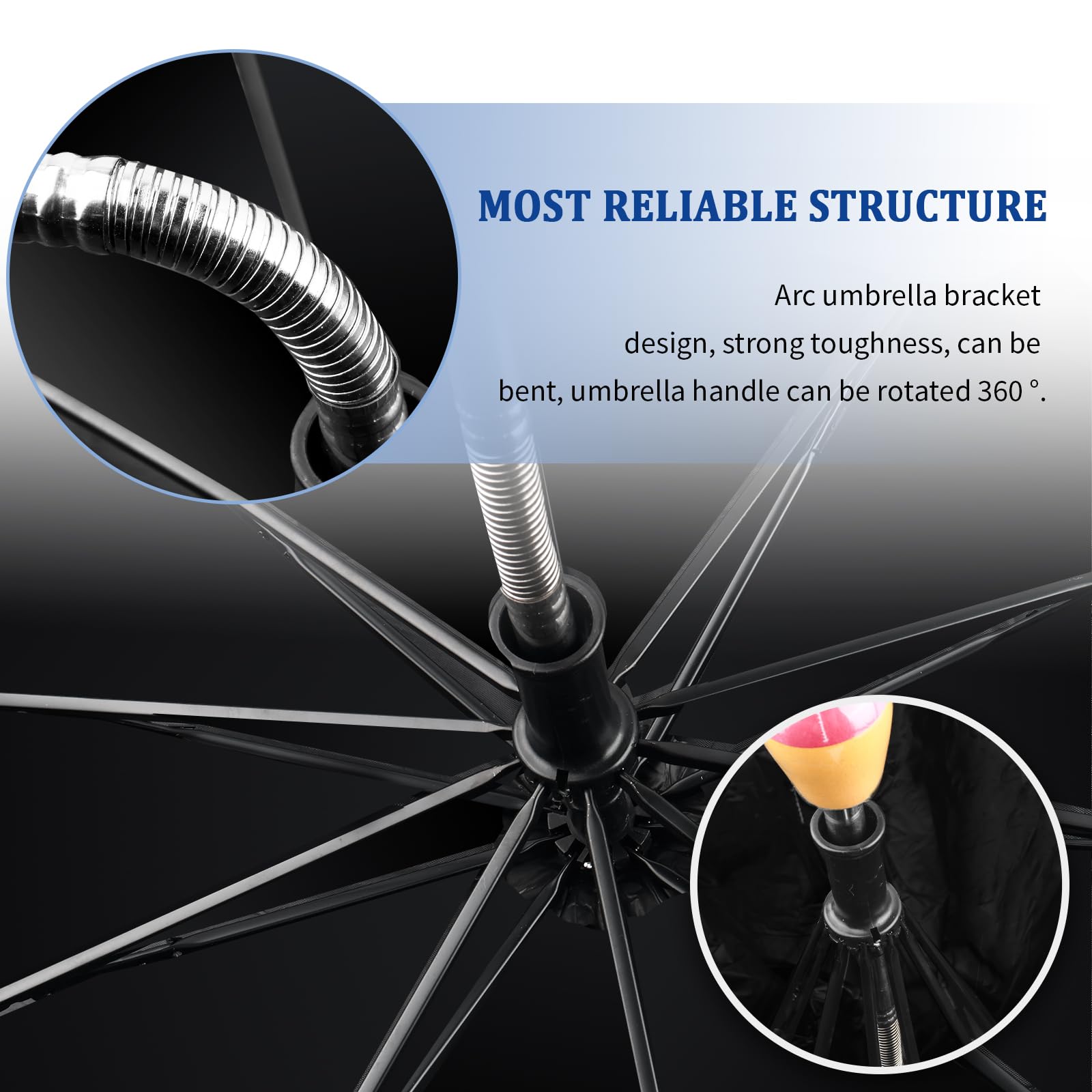 [2025 Upgrade Bend] Car Windshield Sun Shades Umbrella,Foldable Cars Sun Shade with Nanoscale Heat Insulation,55''x30'' Suns Sha