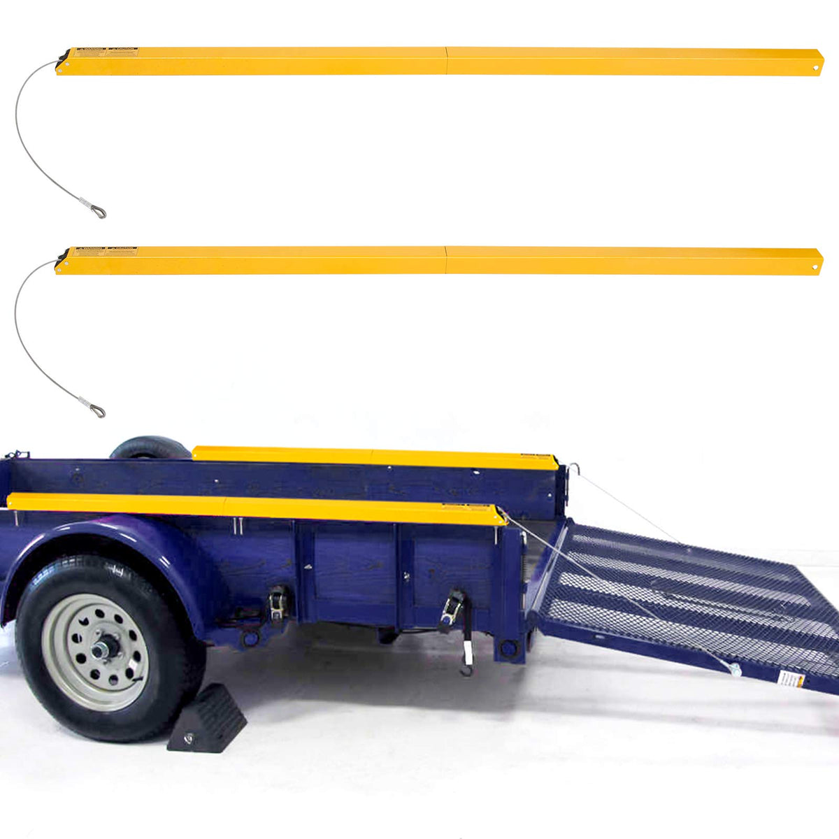 2-Sided Assist System Compatible With Tailgate Utility Trailer Gate&Ramp, Trailer Tailgate Ramp Lift Assist System Maximum 400 L