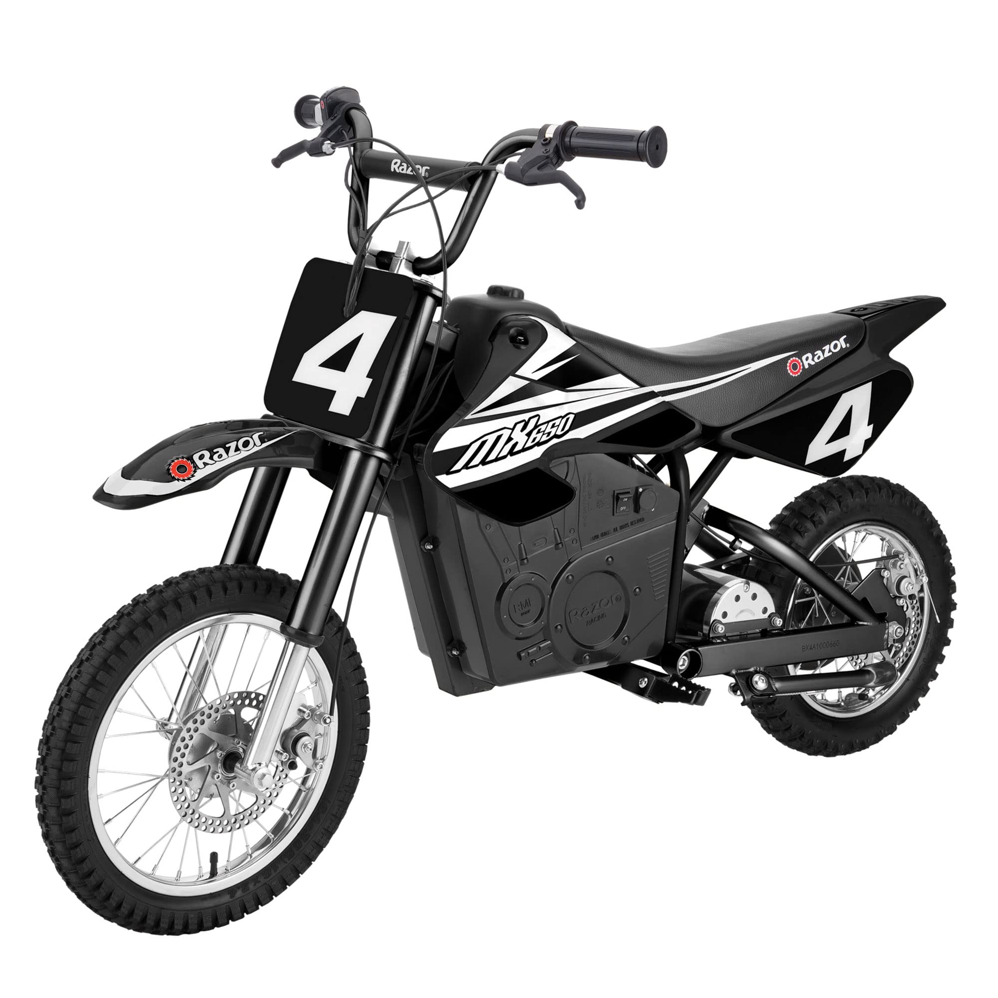 Razor Mx650 Dirt Rocket High-Torque Electric Motocross Dirt Bike With Speeds Up To 17 Mph For Uphill And Off-Road Conditions, Bl