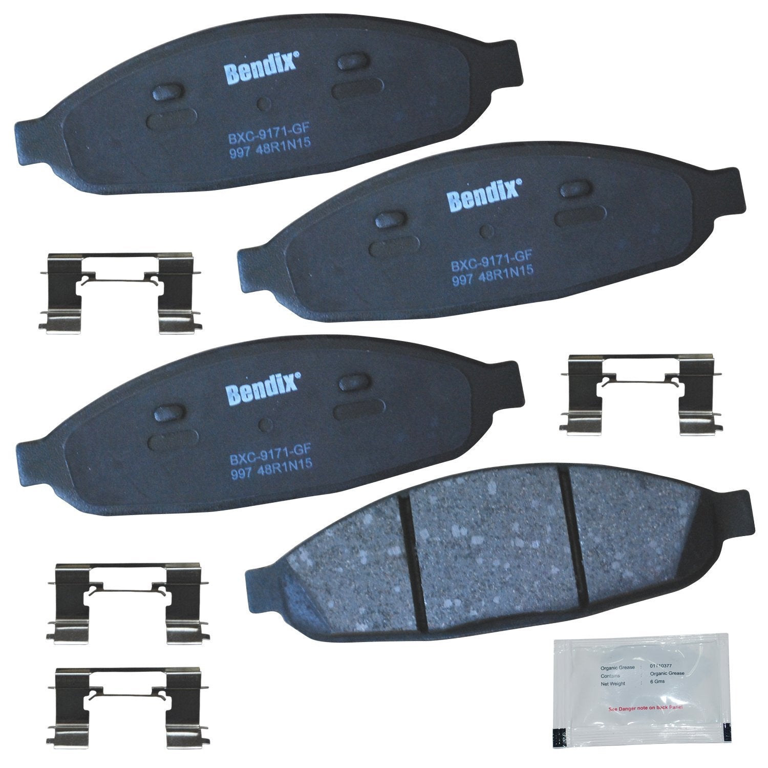 Bendix Priority1 Cfc997 Ceramic Front Brake Pads For Chrysler Pacifica 2008-2004