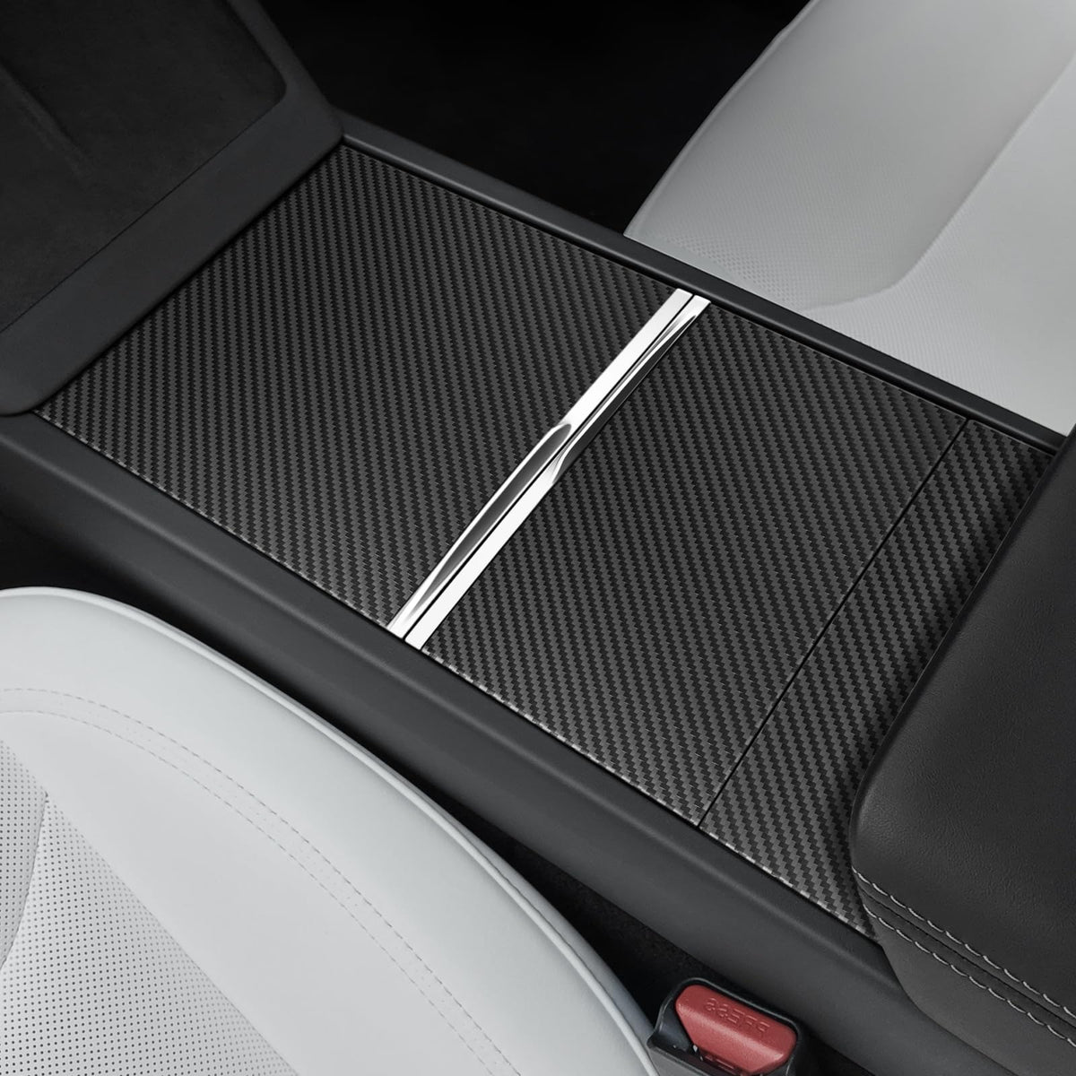 Farmogo Center Console Wrap Kit for Tesla Model 3(Highland) 2024 2025 and Model y Juniper Accessories Console Cover Interior Dec