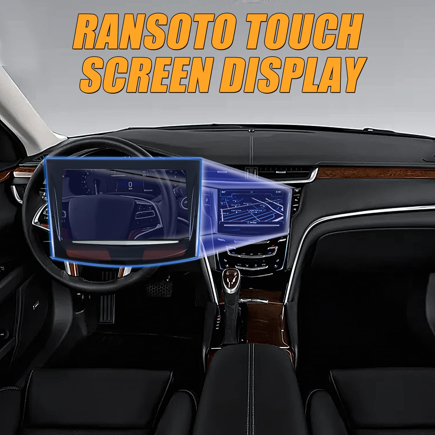 Cue Touch Screen Display Compatible With 2018 2019 2020 2021 Cadillac Ats Cts Xts Escalade With Free Trim Tools Replaces 8423209